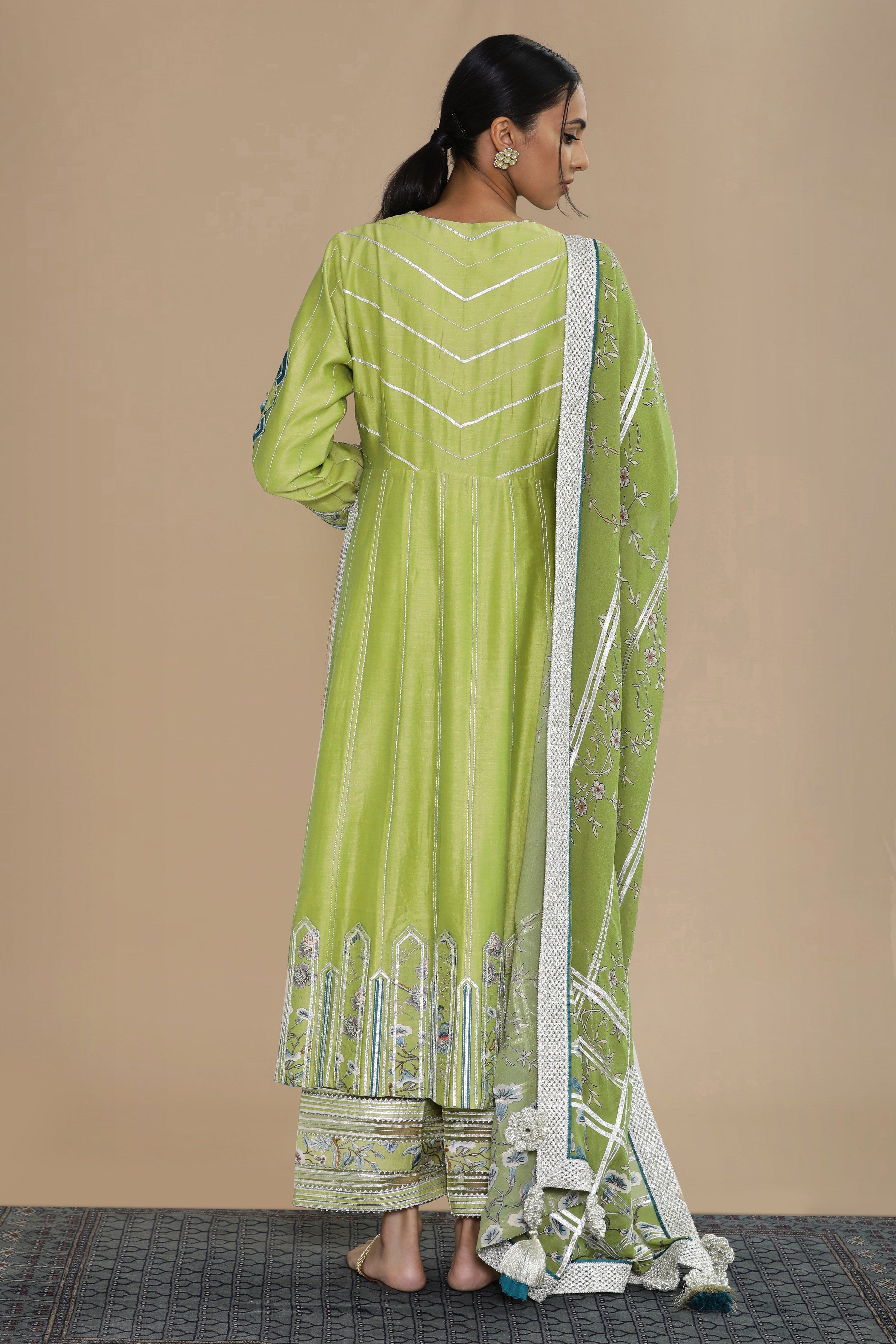 Amna Long Kurta With Wide Straight Pants