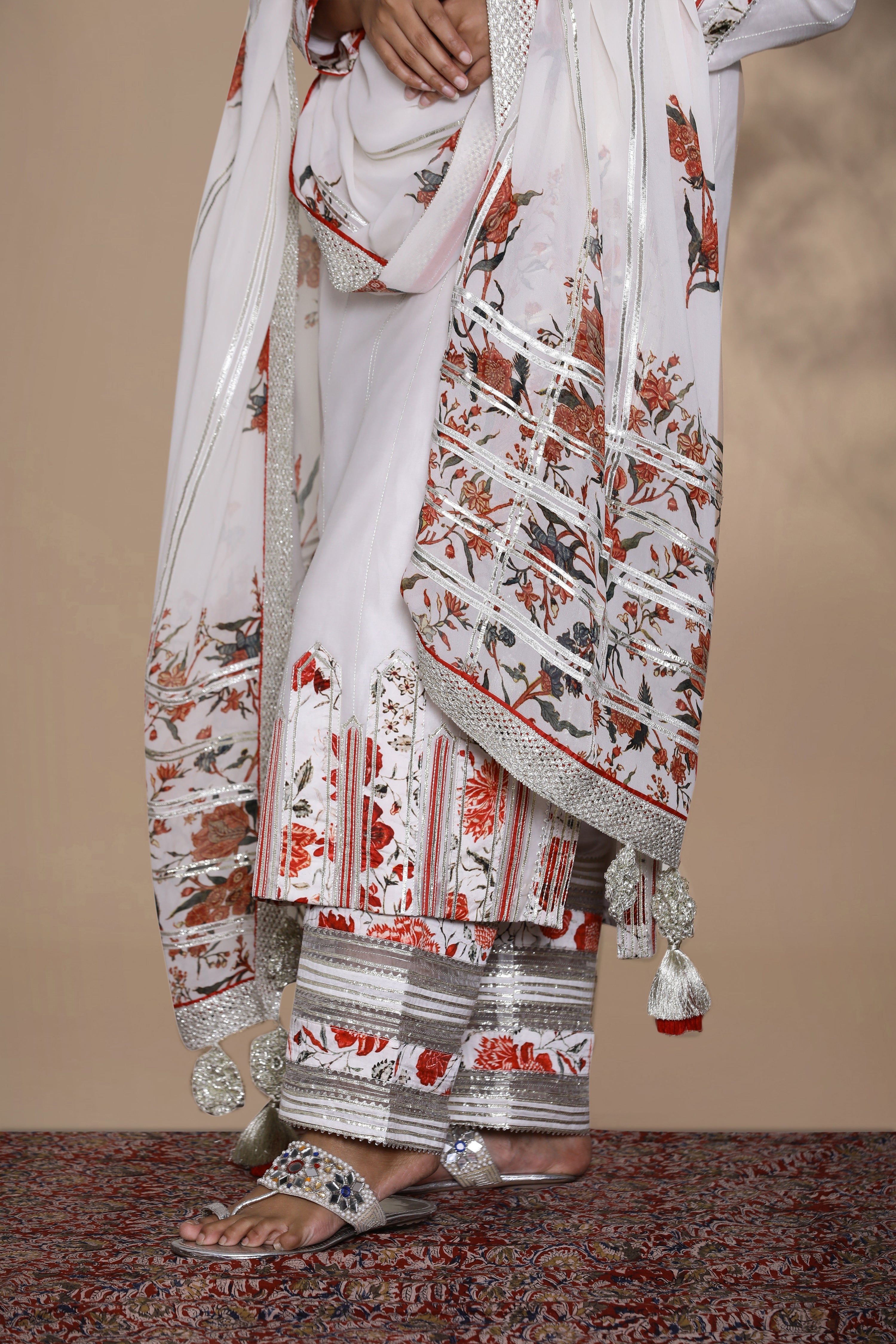 Amna Long Kurta With Wide Straight Pants