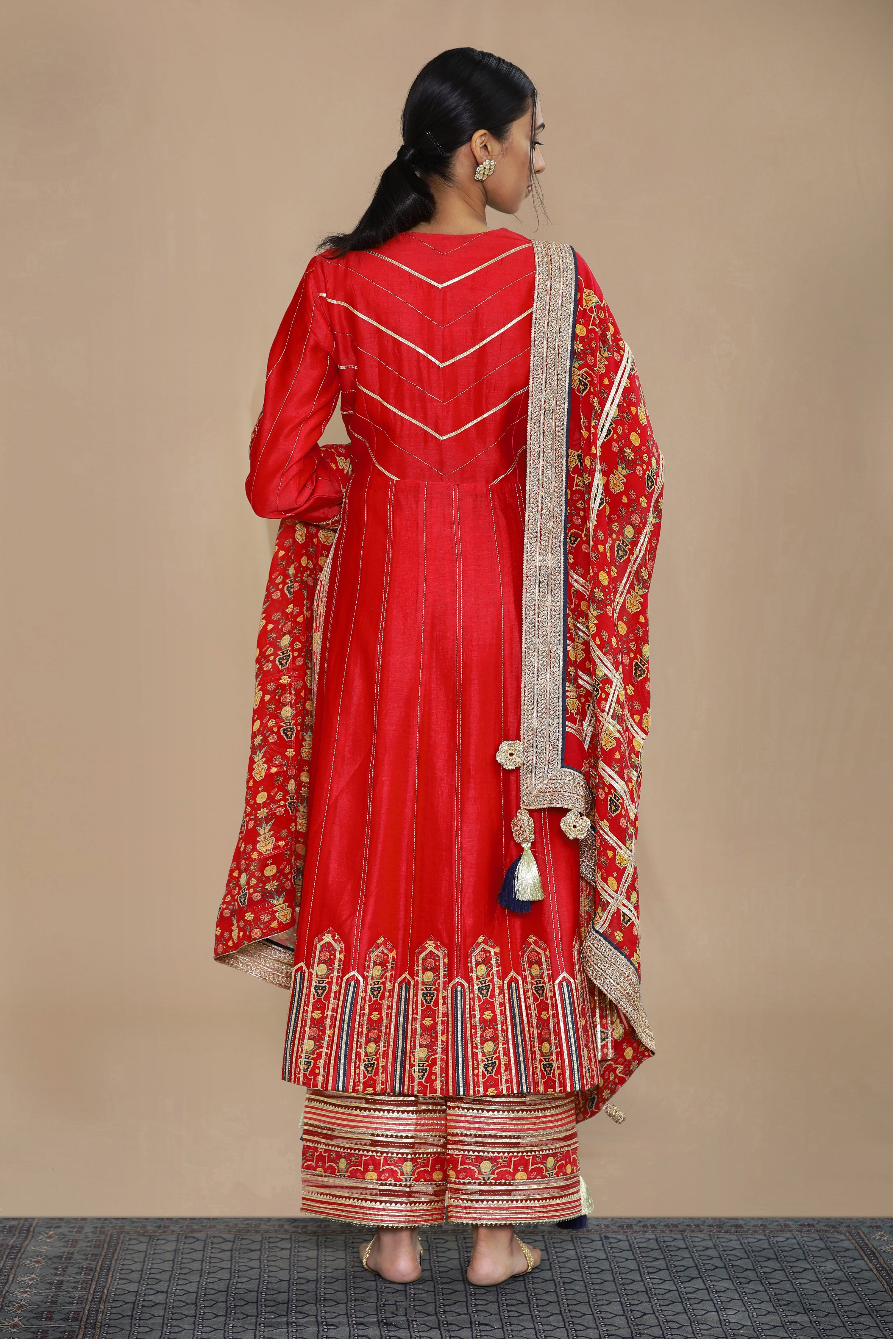Amna Long Kurta With Wide Straight Pants