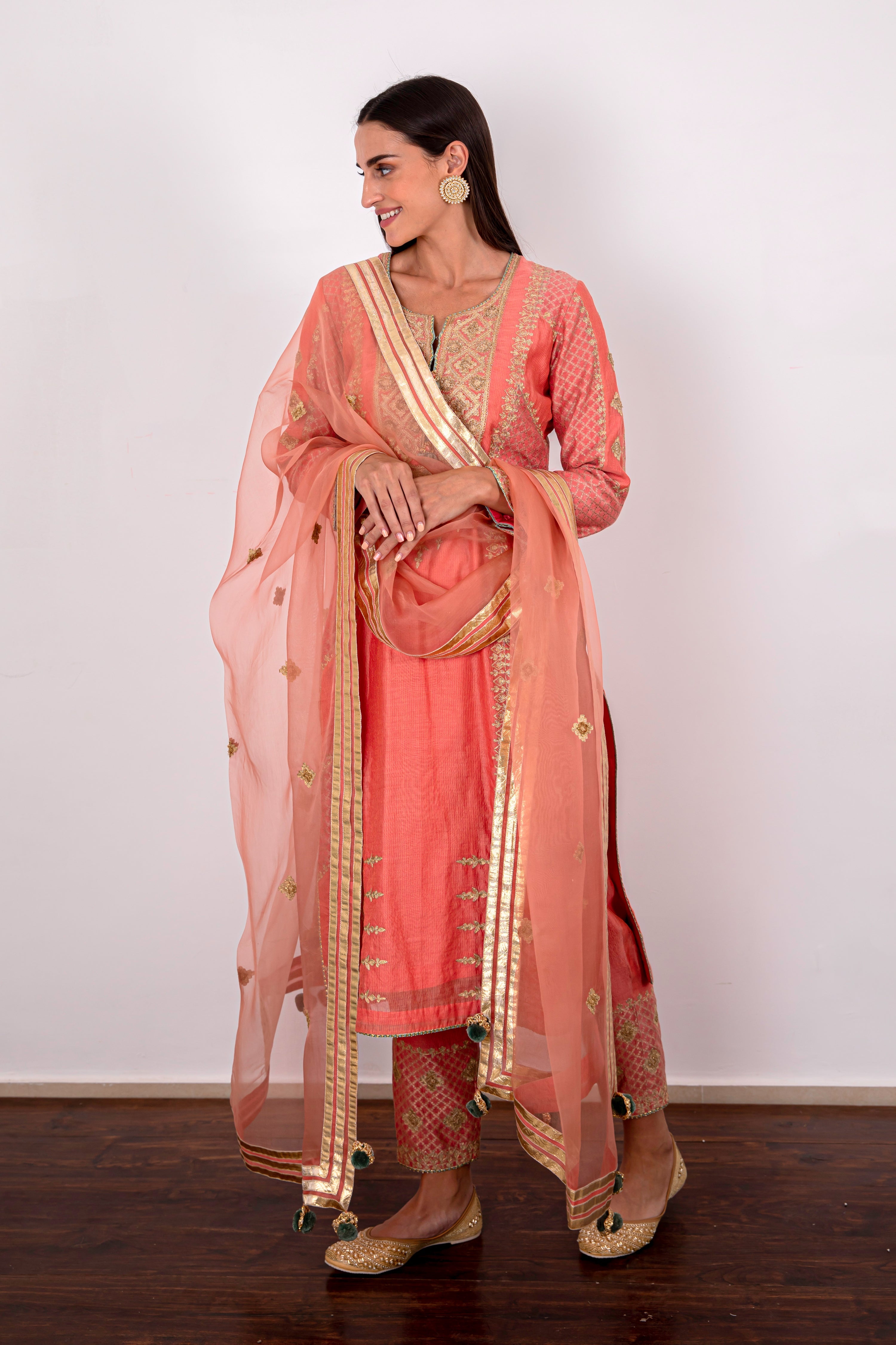 Mahira Long Kurta With Straight Pants