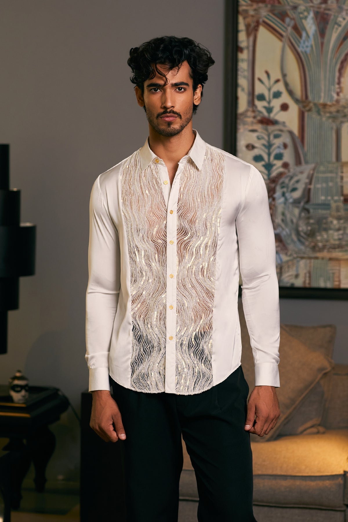 Goe Drip Panel Shirt (C)