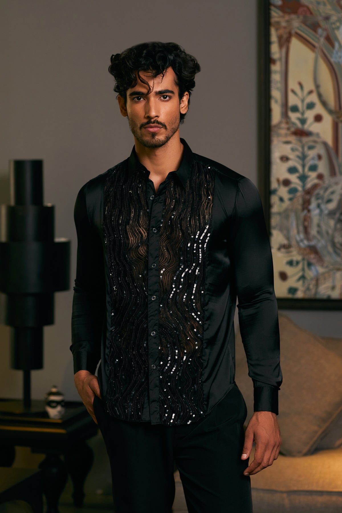 Goe Drip Panel Shirt (A)