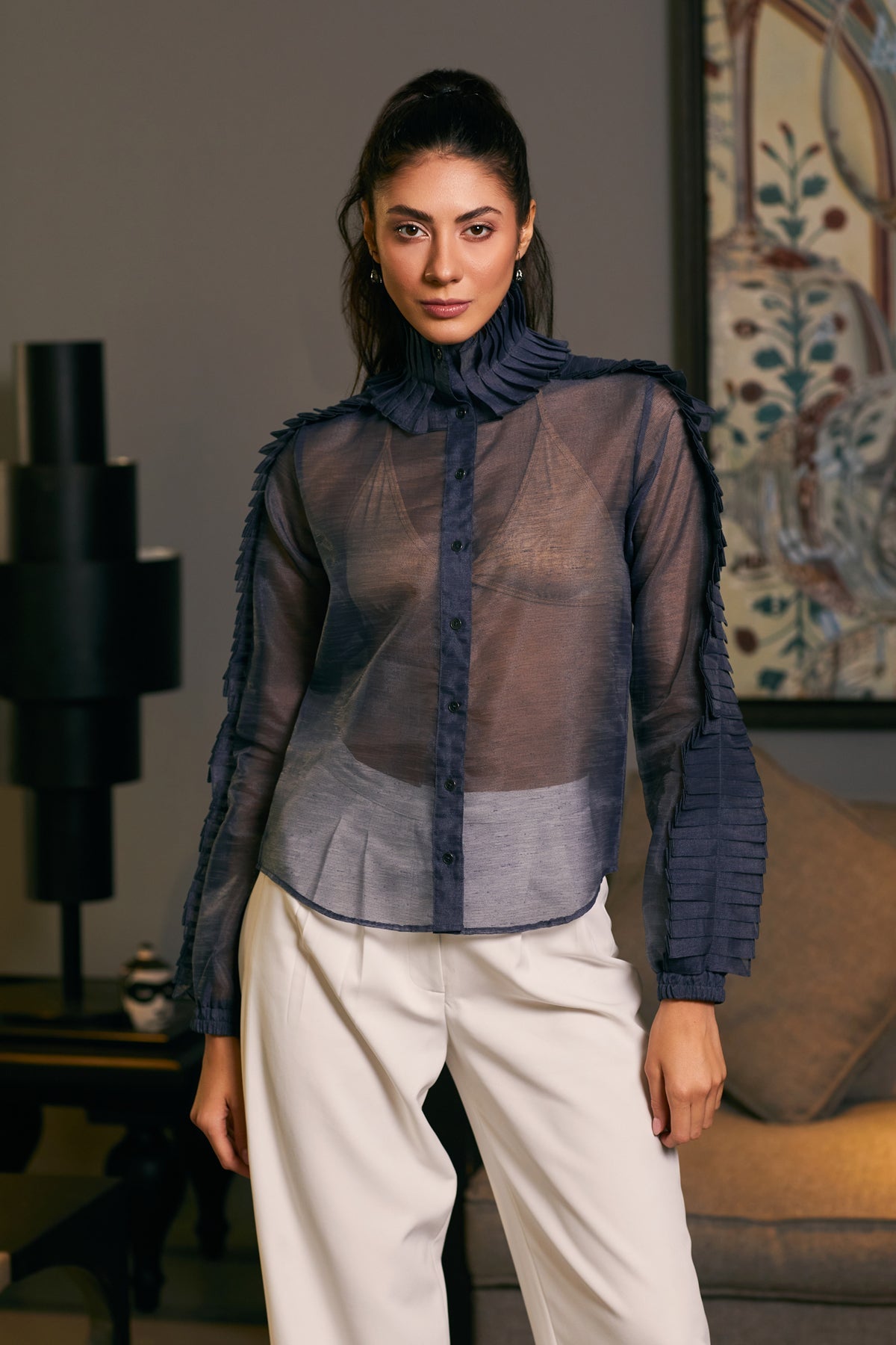 Goe Pleated Shirt (B)