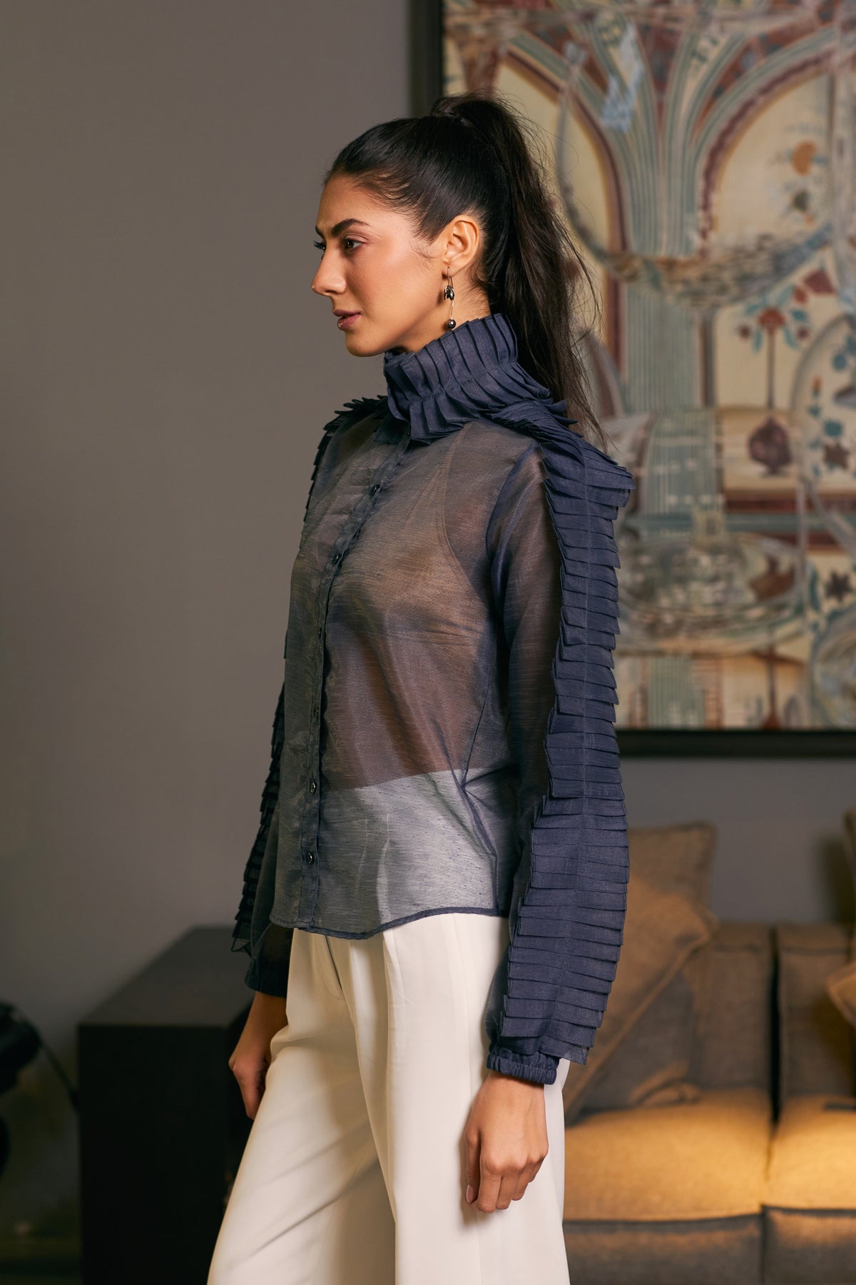 Goe Pleated Shirt (B)