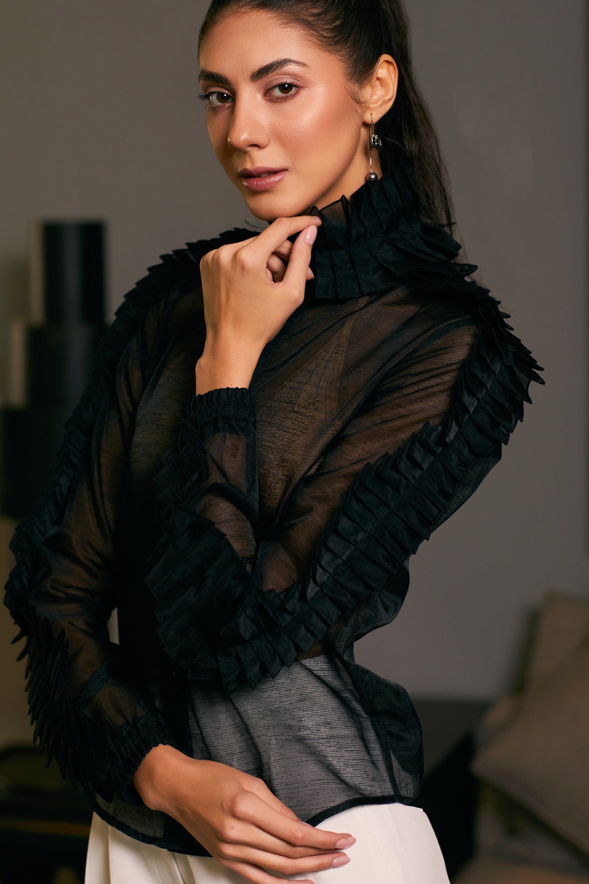 Goe Pleated Shirt (A)