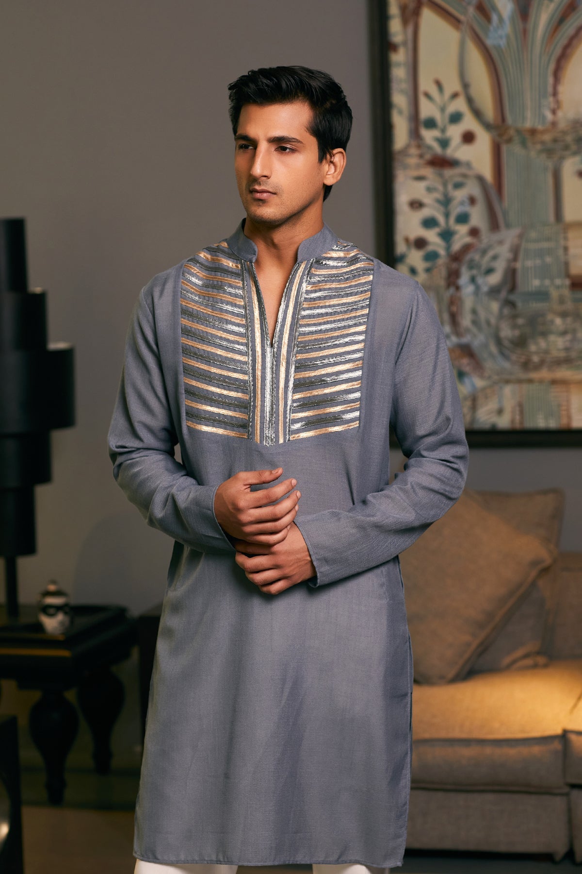 Goe Metallic Kurta (C)