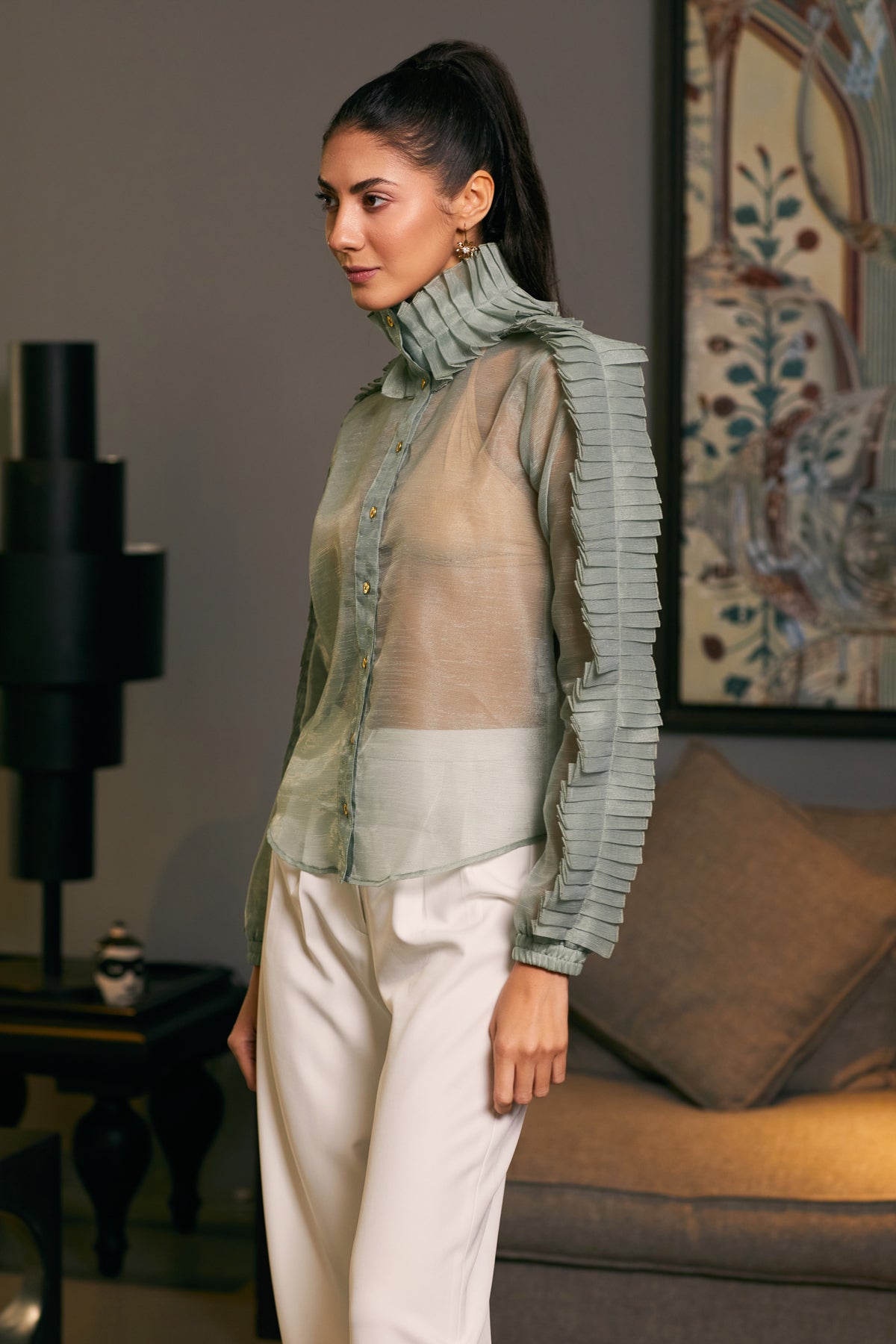 Goe Pleated Shirt (C)