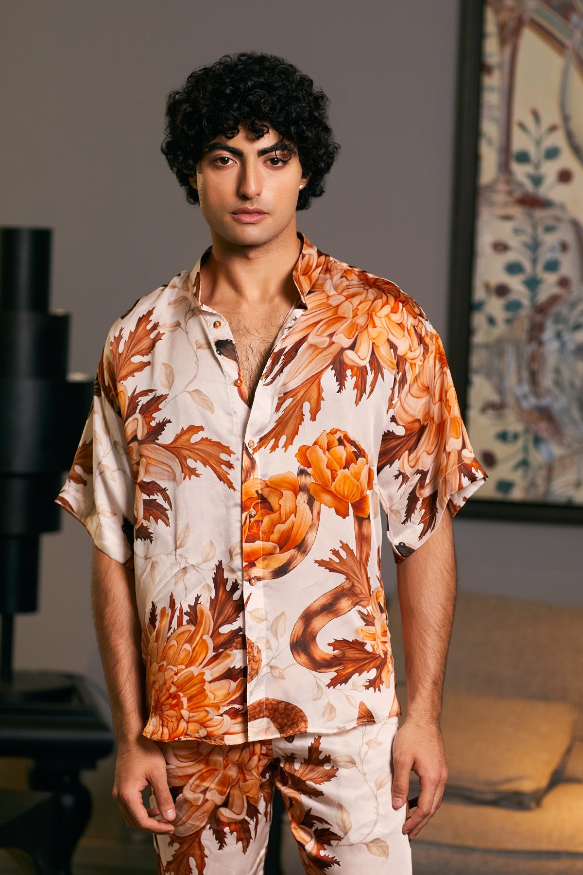 Goe Snake Printed Co-Ord Set (C)