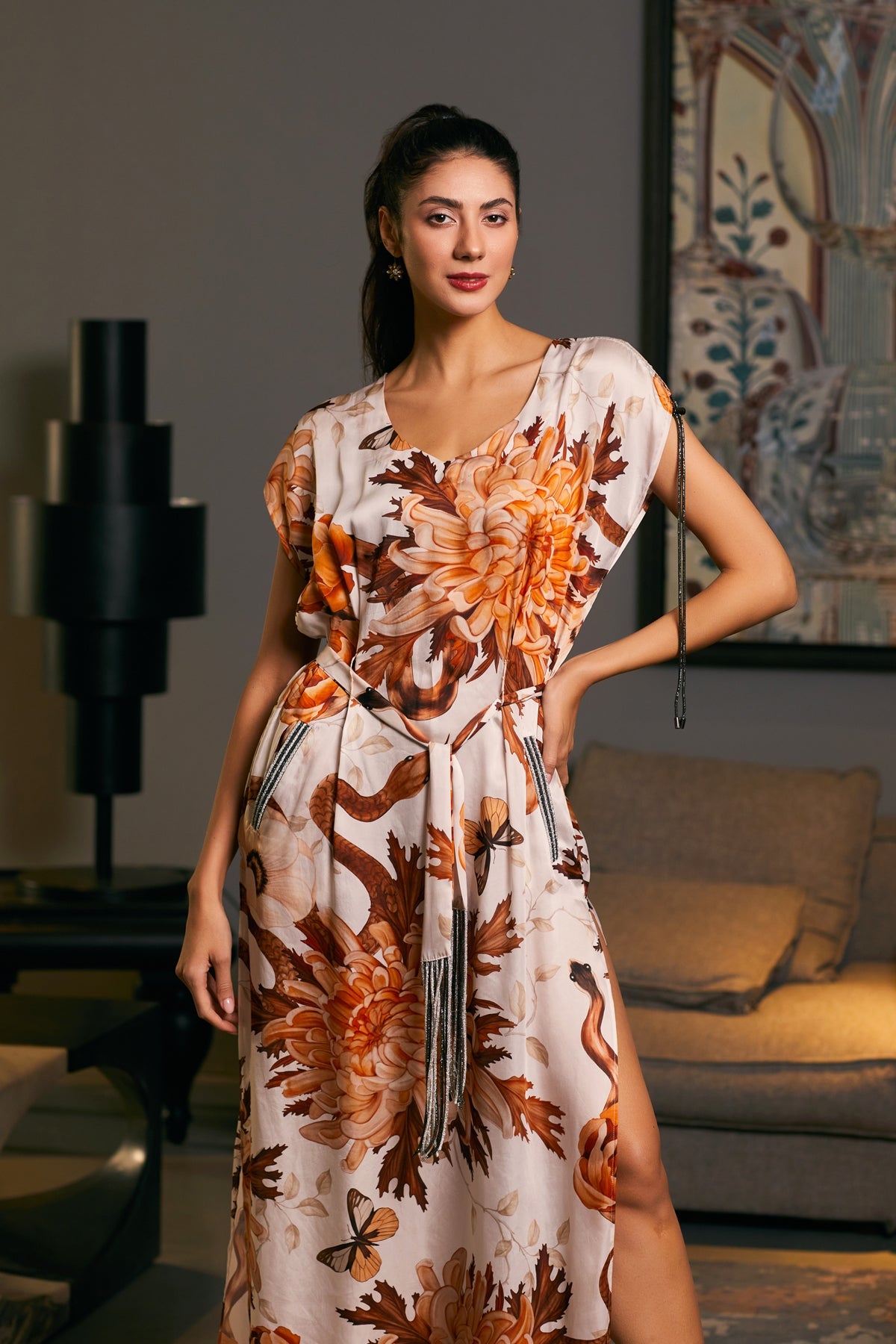 Goe Snake Printed Kaftaan (C)