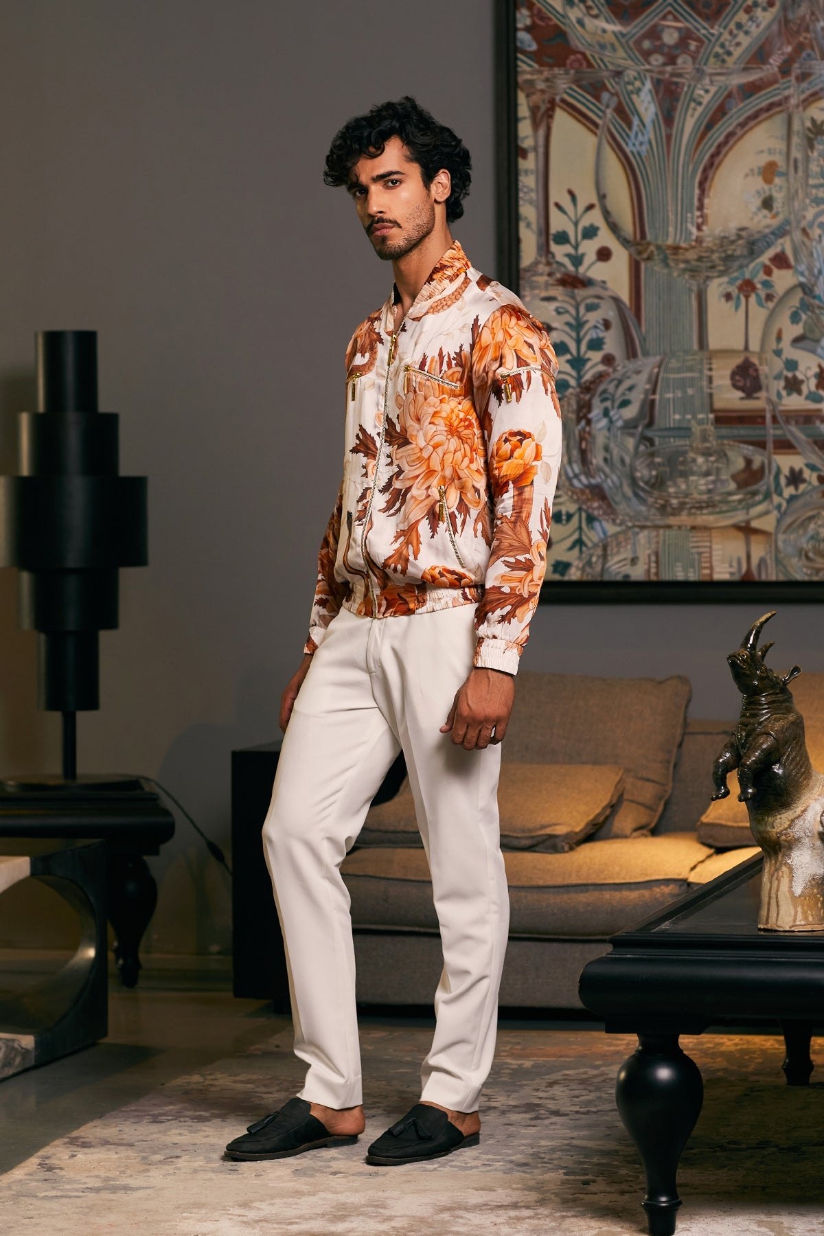 Goe Snake Printed Bomber (C)