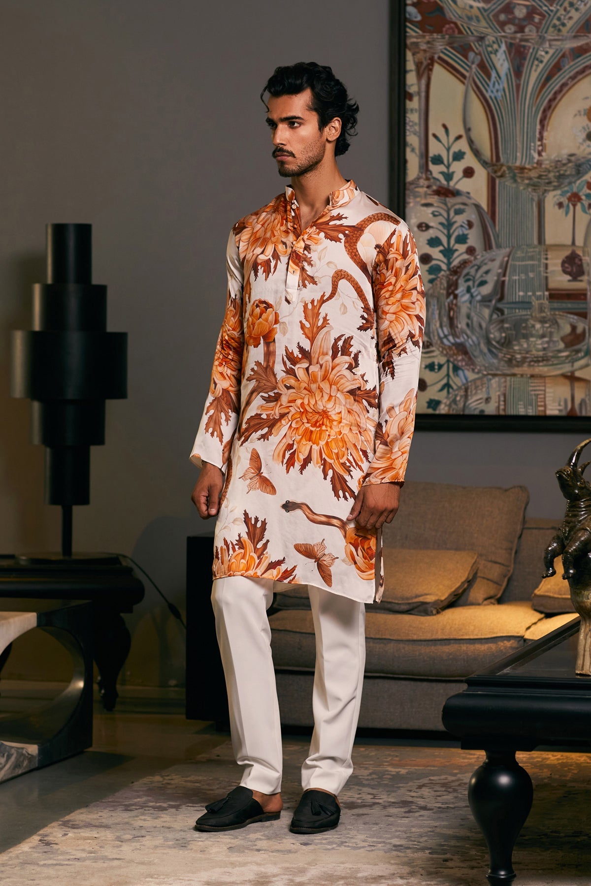 Goe Snake Printed Kurta (C)