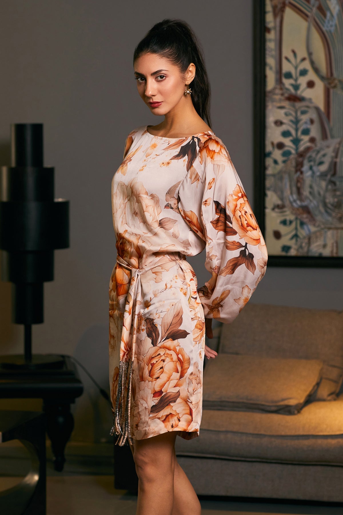 Goe Moth Printed Anti Fit Dress (B)