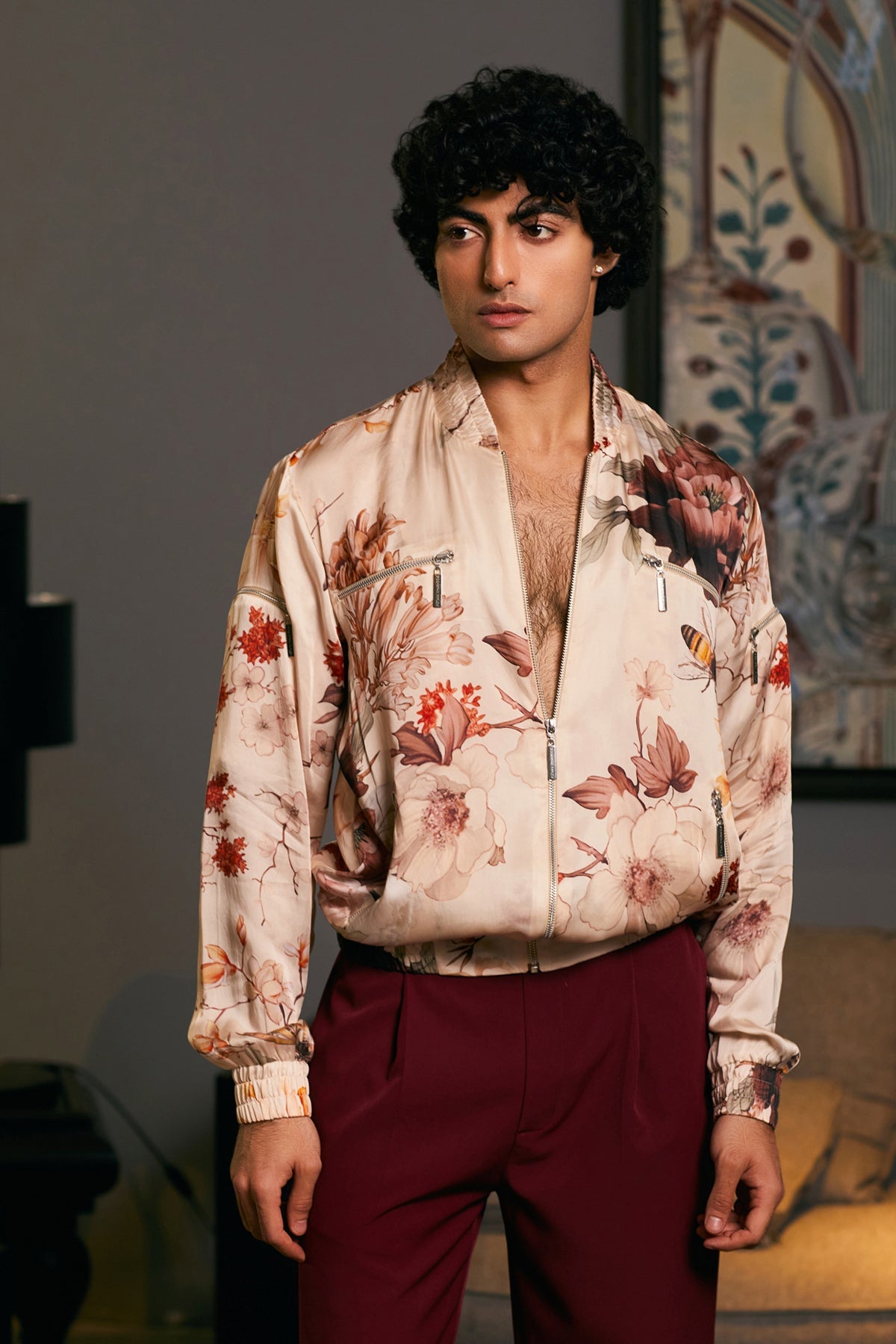 Goe Bee Printed Bomber (A)