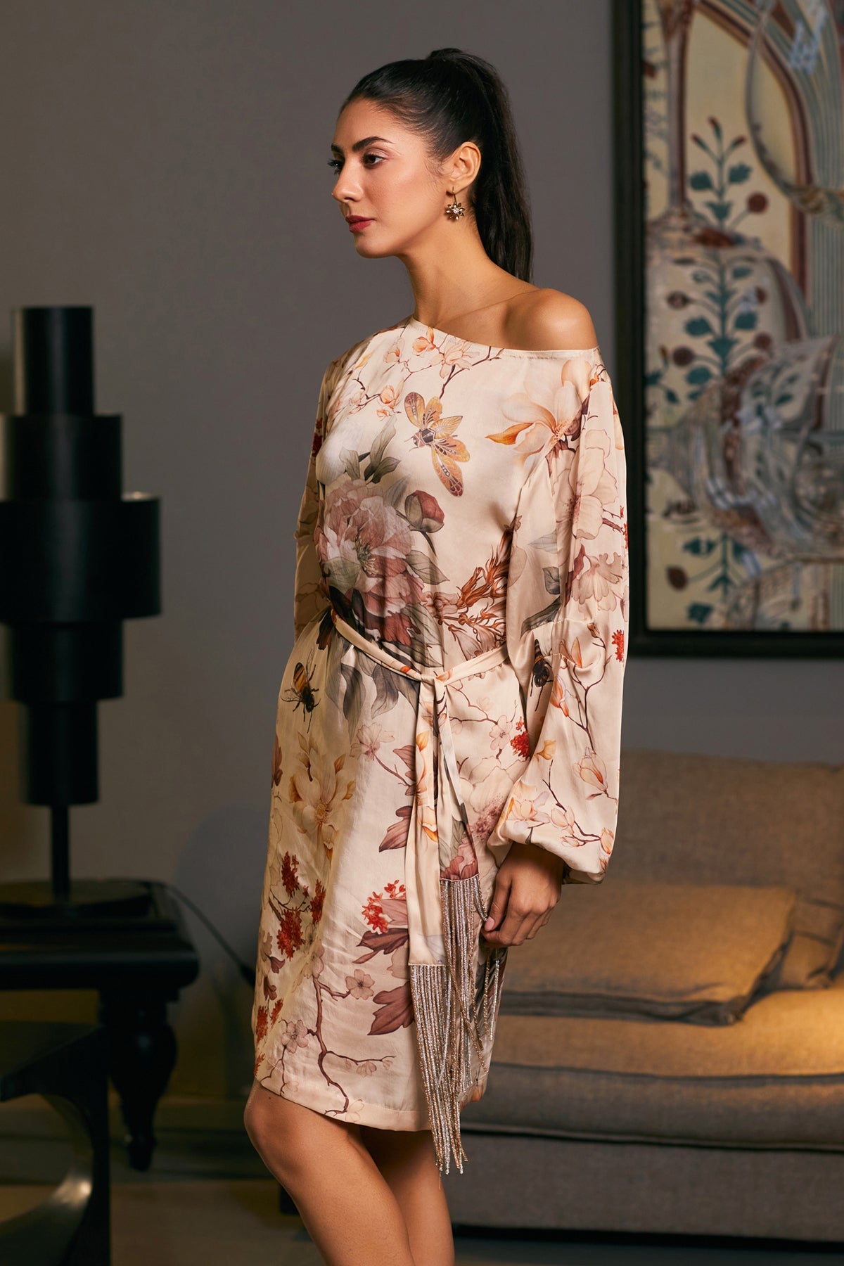 Goe Bumblebee Printed Anti Fit Dress (A)