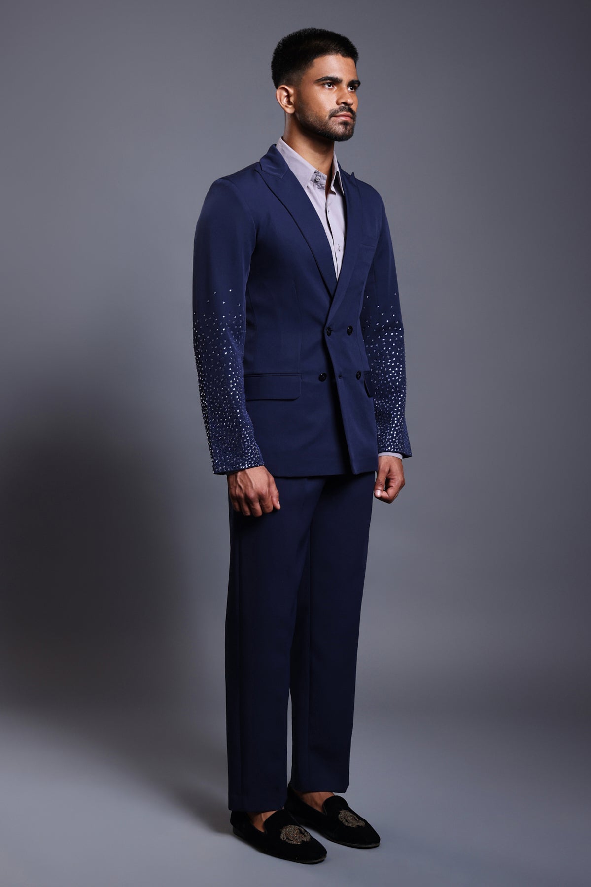 Cf Crystal Gradient Suit Navy