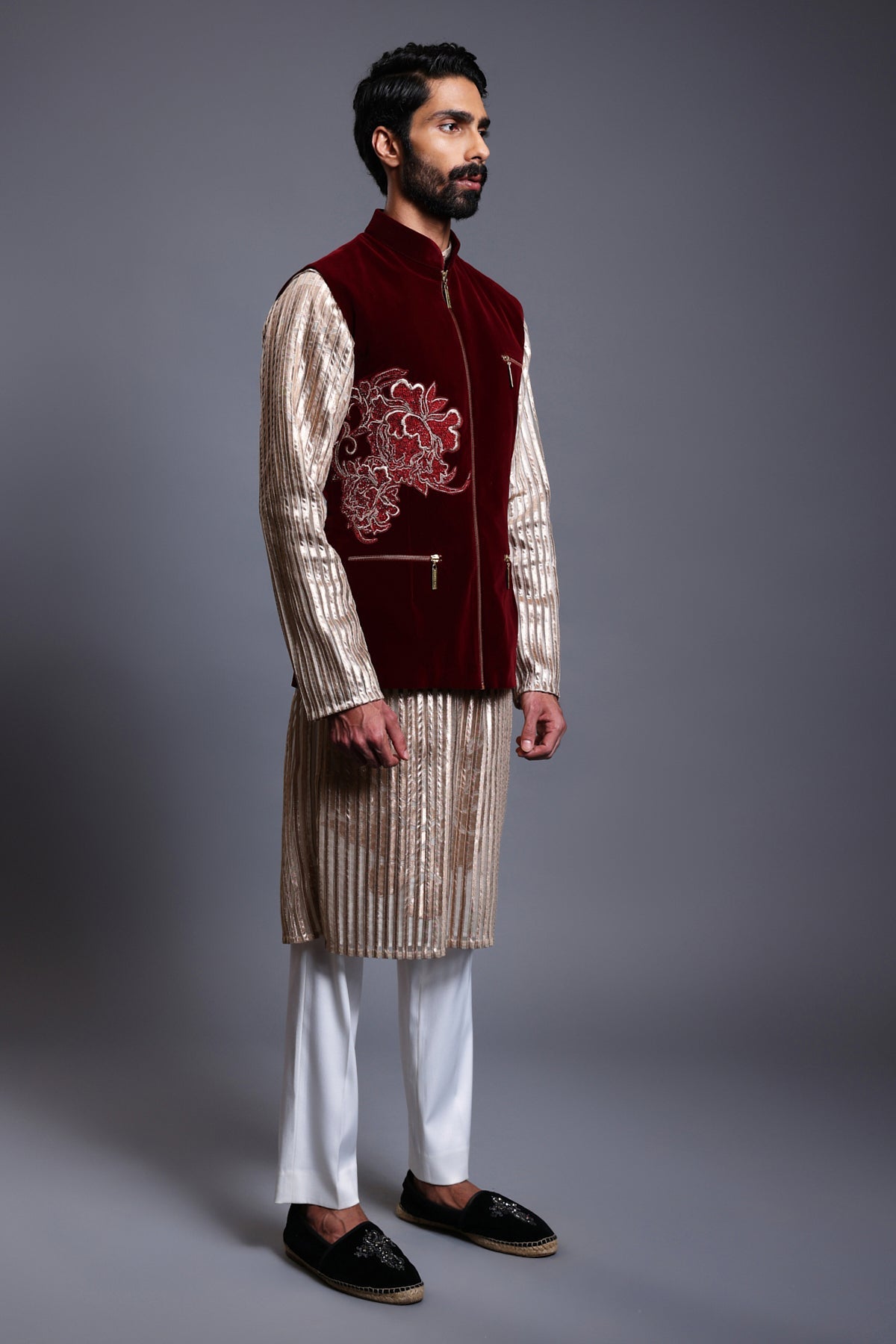 Cf Floral Bandi Maroon