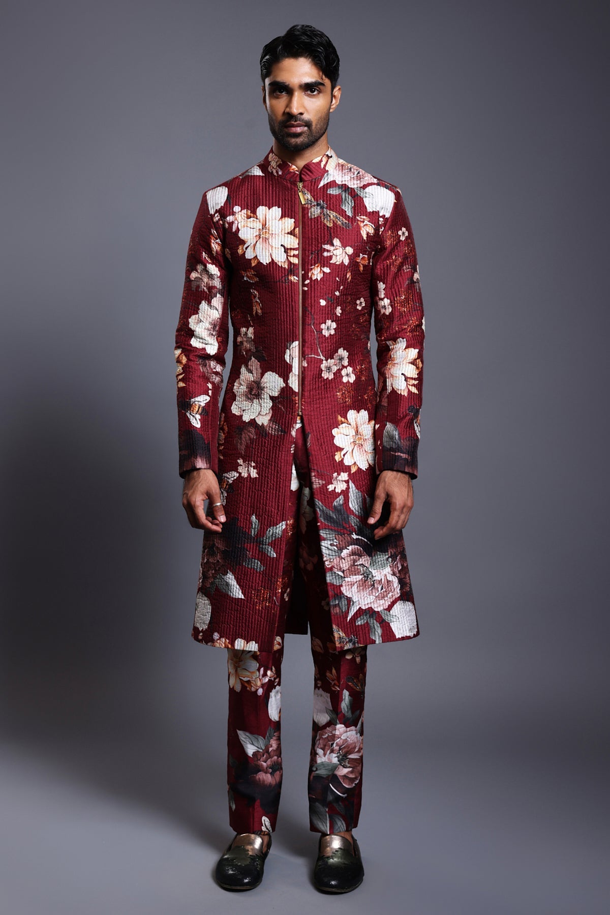 Cf Bumblebee Sherwani Maroon
