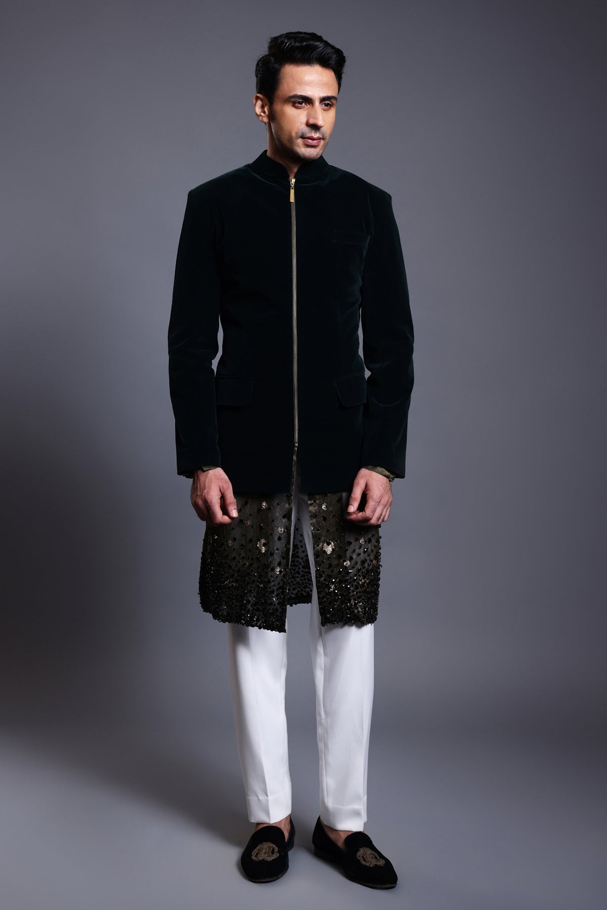 Cf Classic Bandhgala Black
