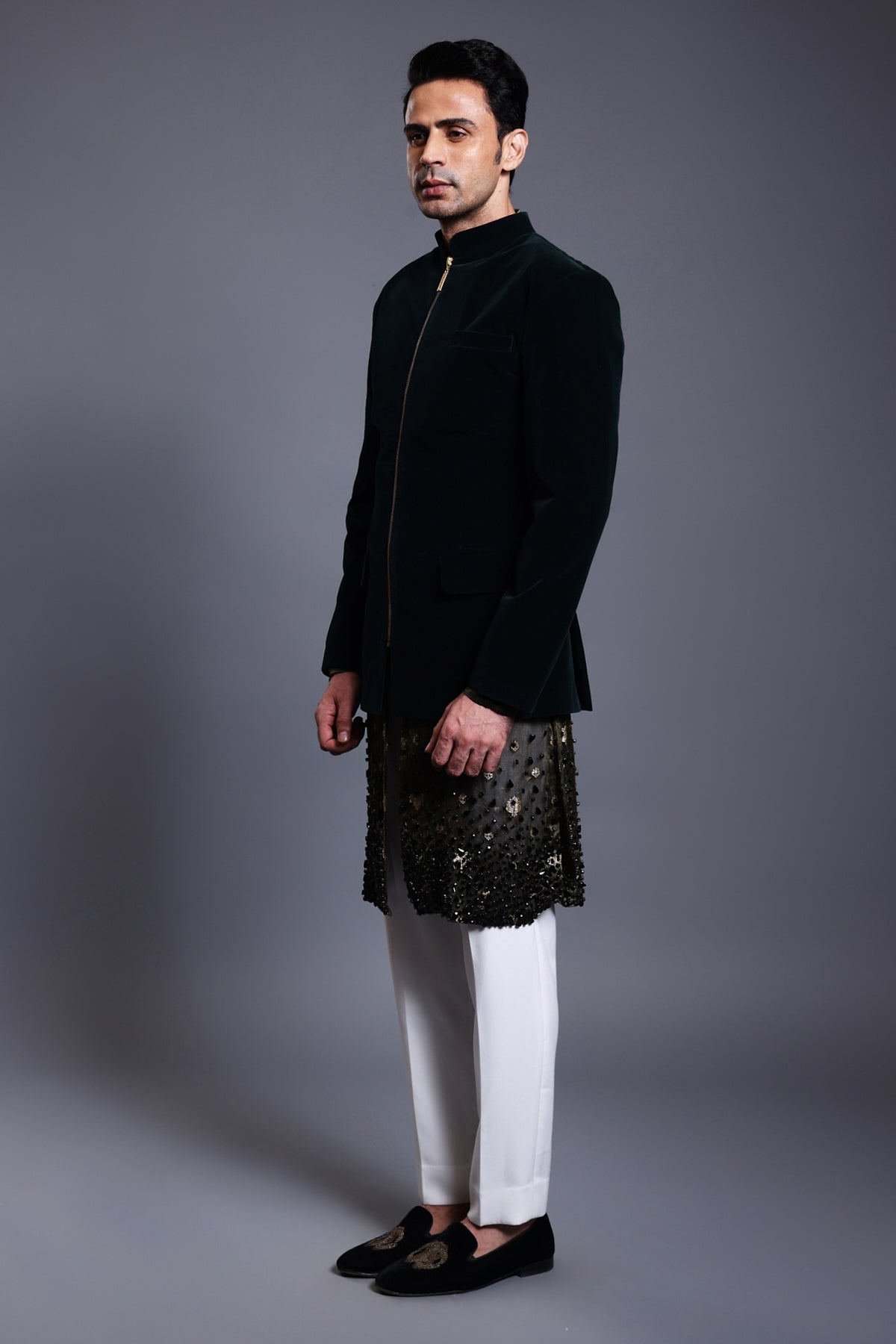 Cf Classic Bandhgala Black