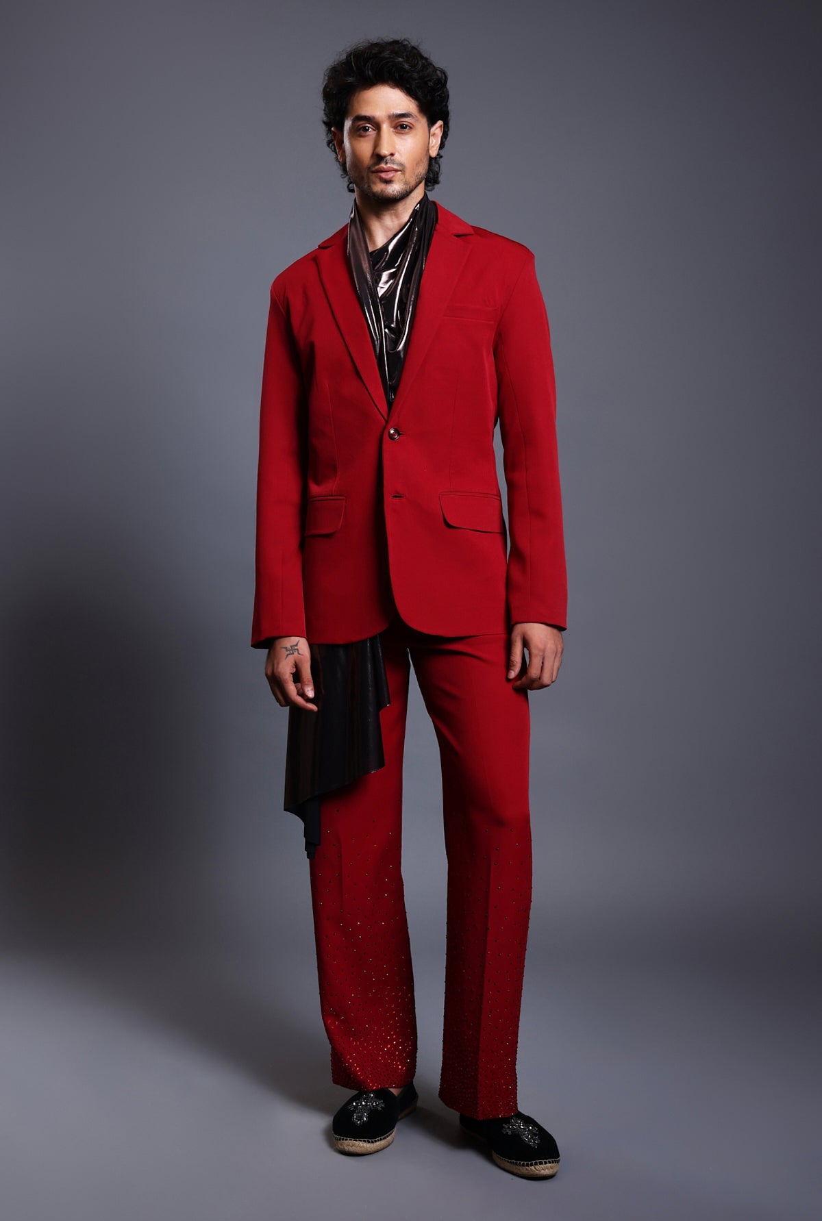 Cf Crystal Gradient Suit Red