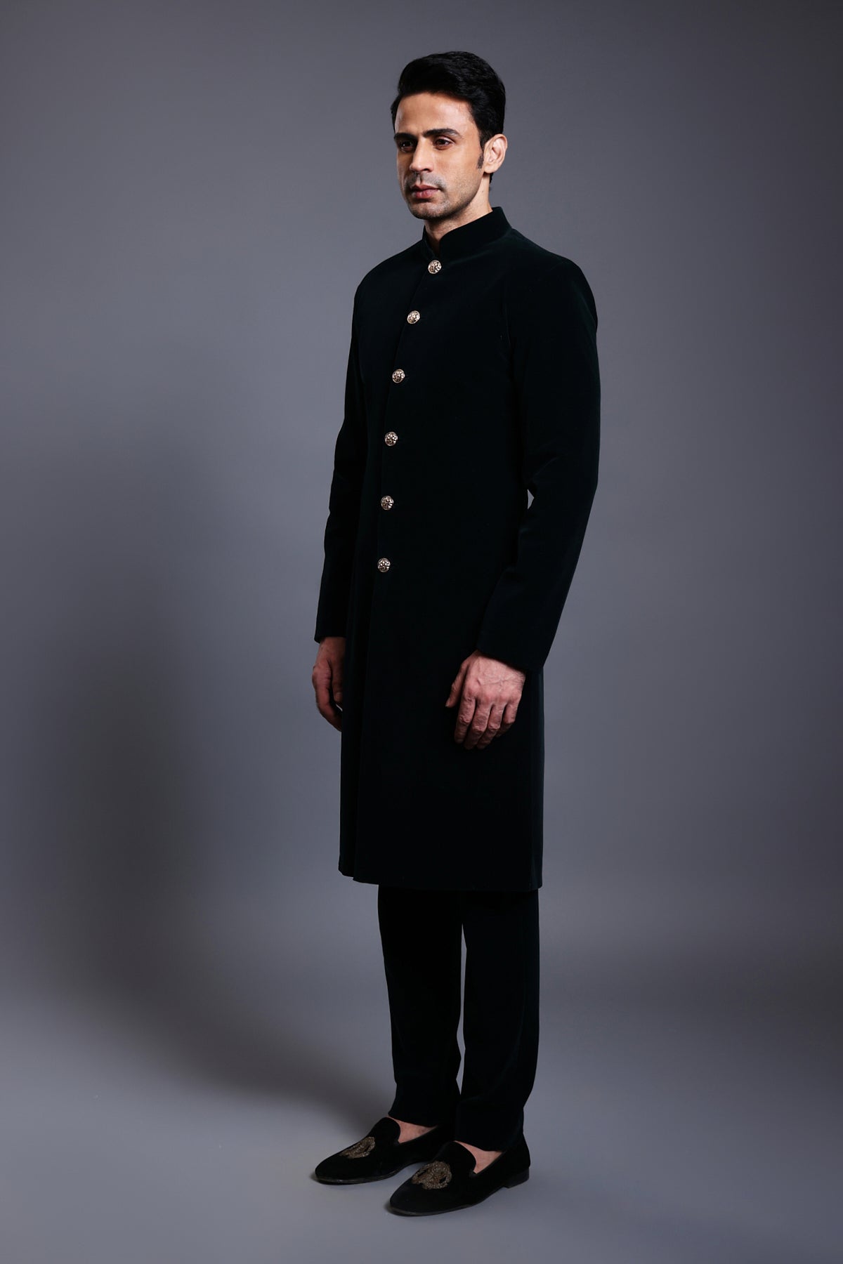 Cf Classic Sherwani Navy
