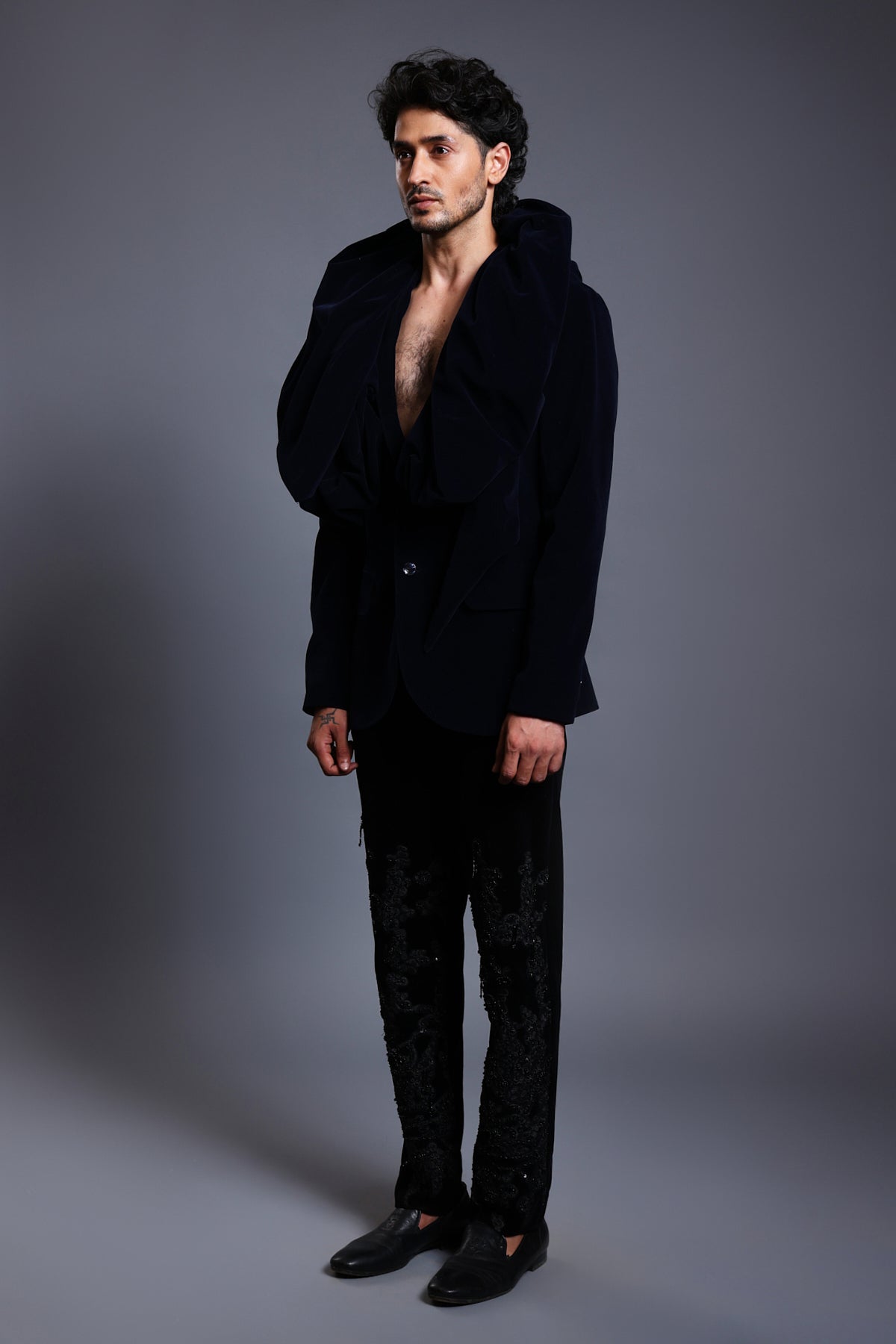 Cf Deconstructed Stole Suit Navy