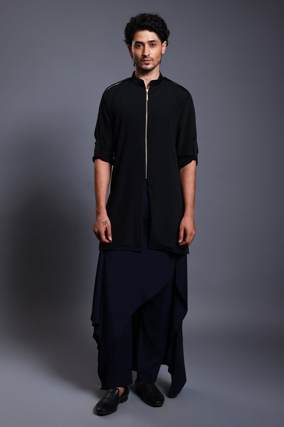 Cf Kurta Blue-Black