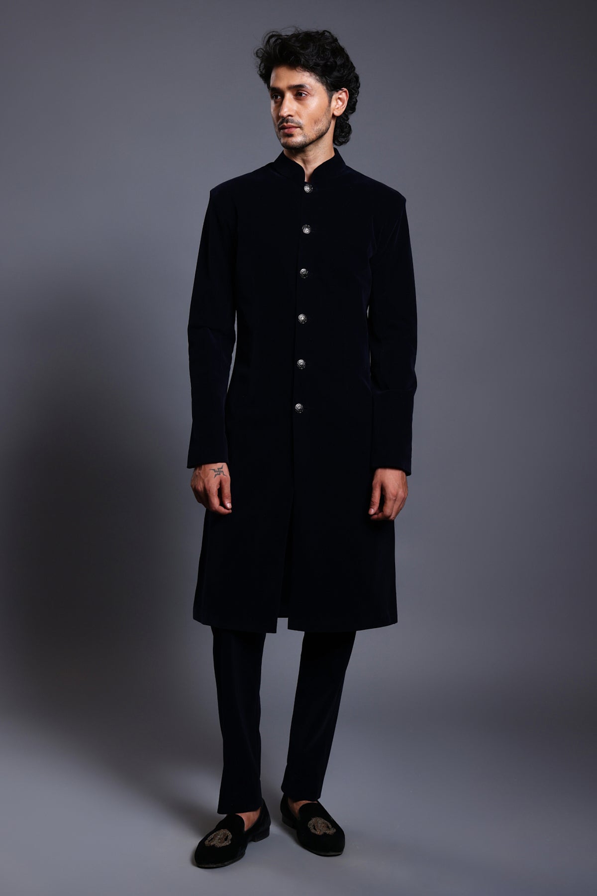 Cf Classic Sherwani Black