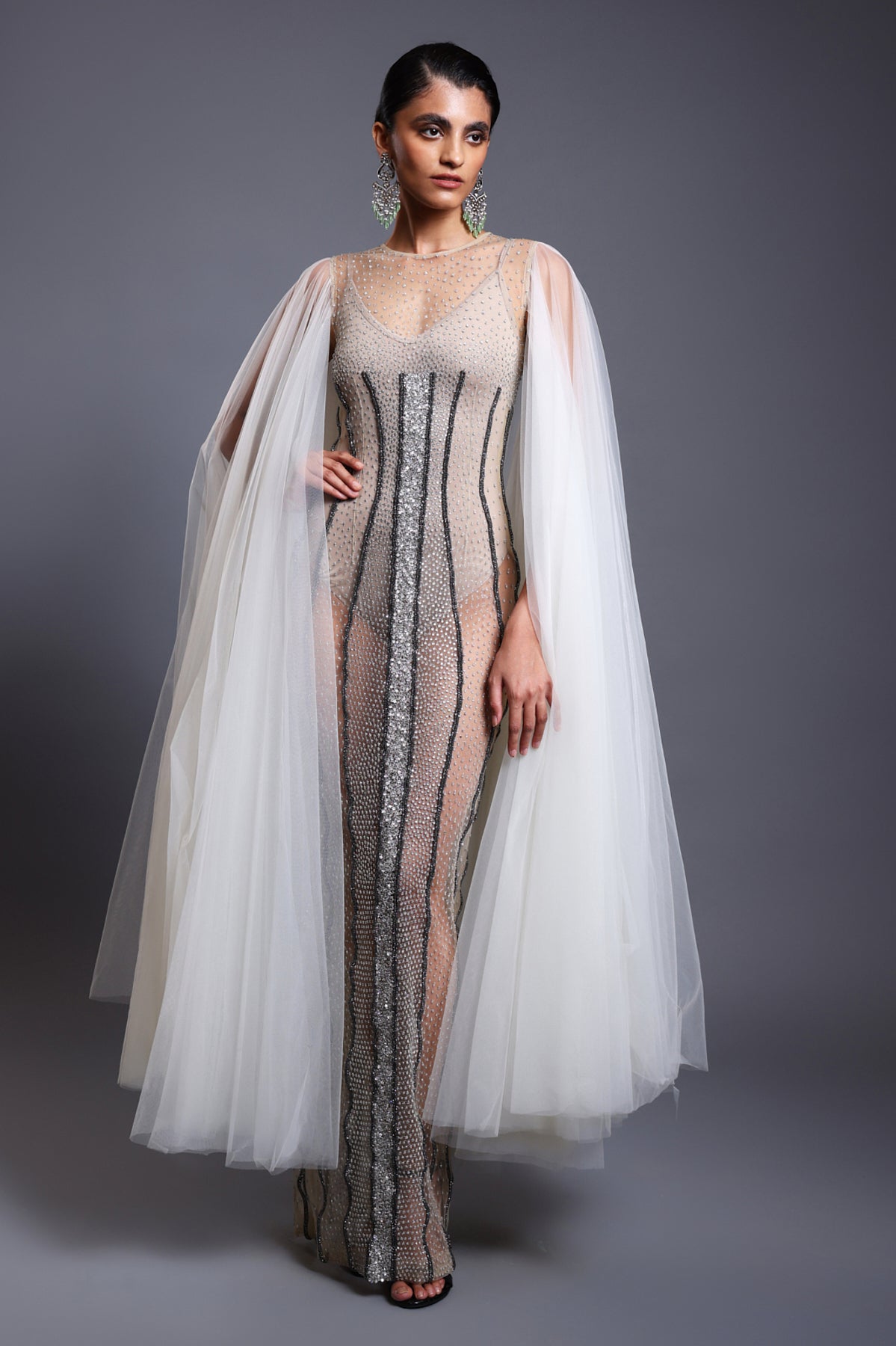 Cf Gradient Gown Ivory