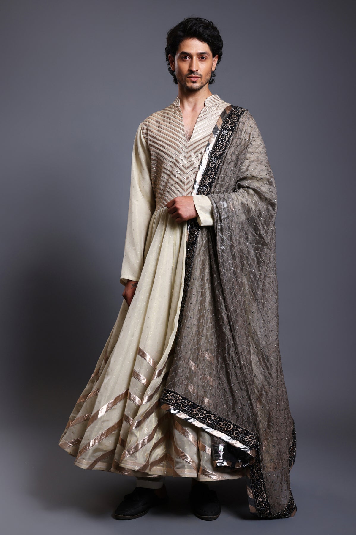Cf Dupatta Black