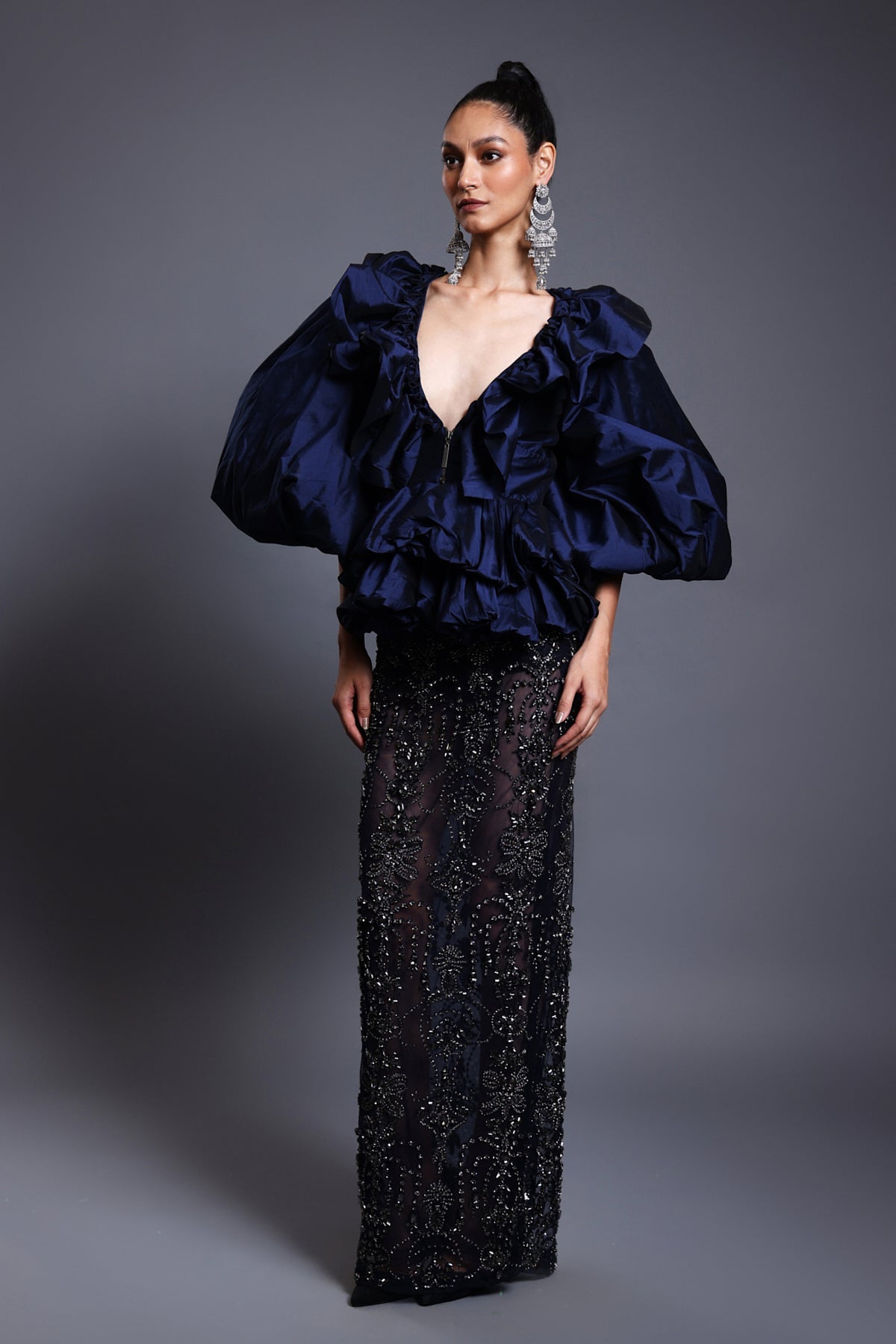 Cf Balloon Jacket Navy