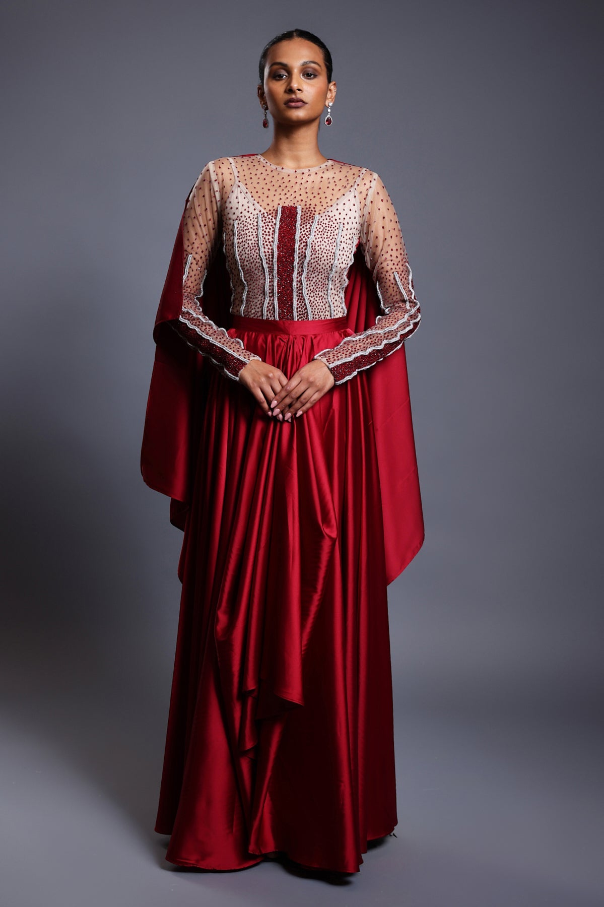 Cf Gradient Gown Red