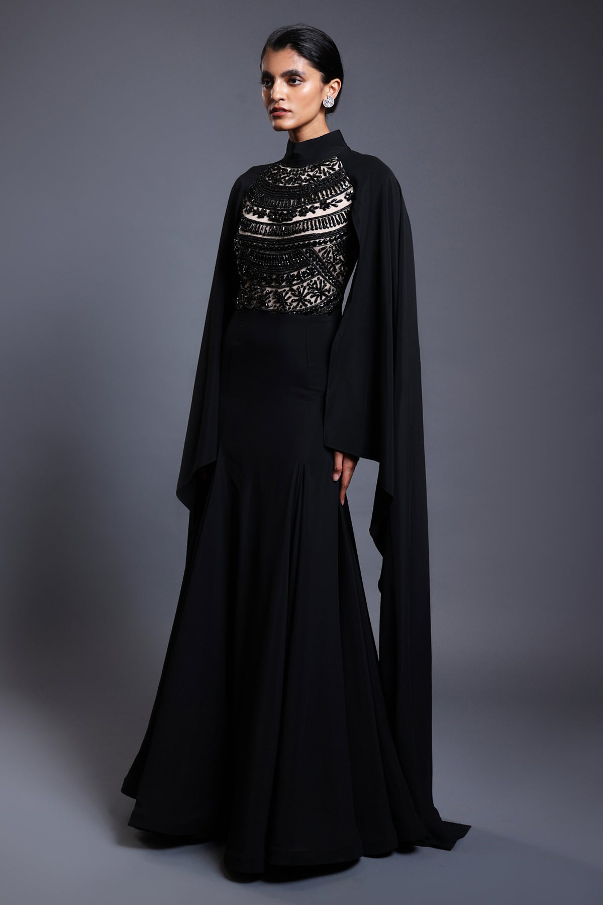 Cf Crystal Gown Black