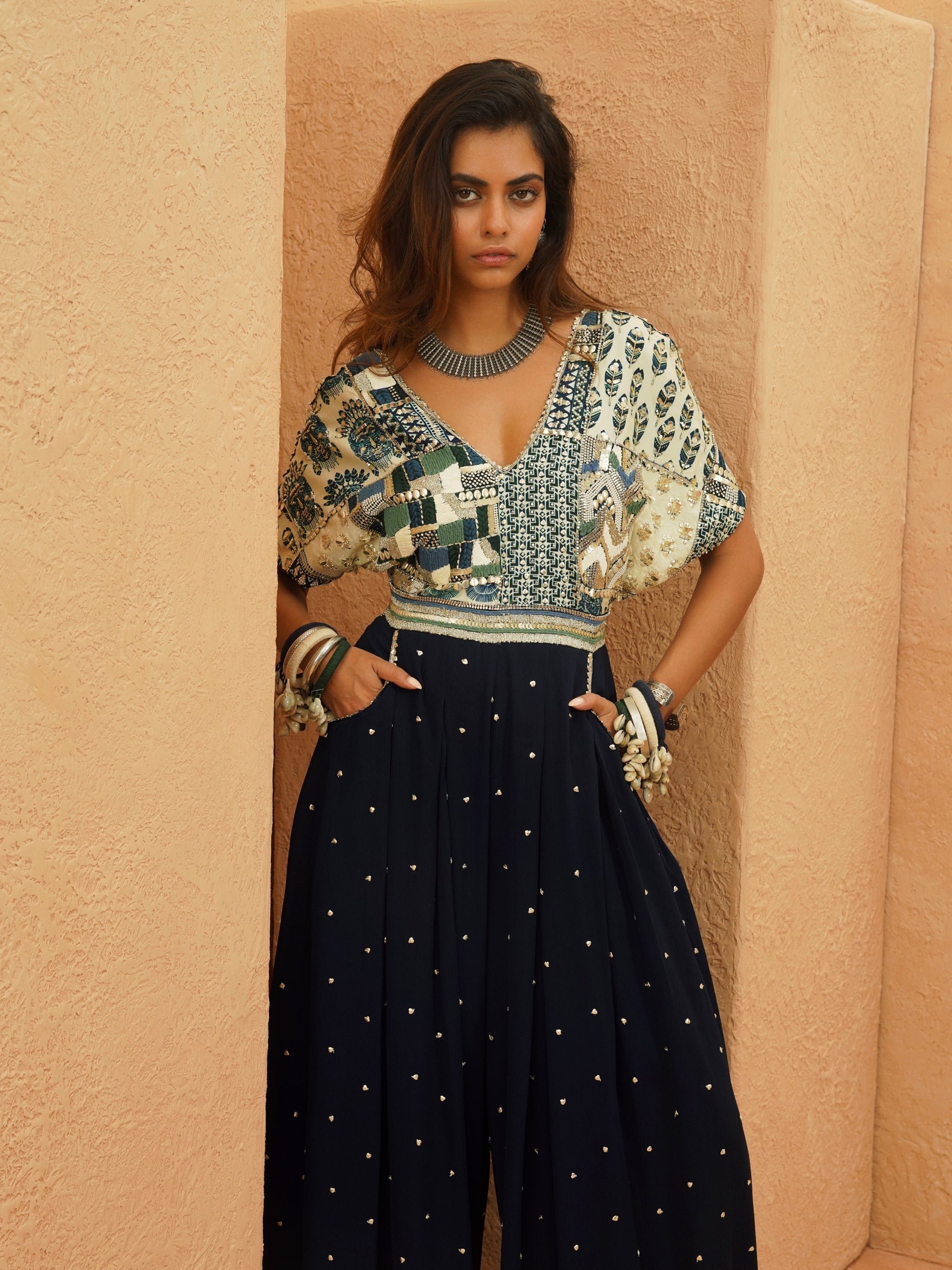 Safiya Patchwork Jumpsuit