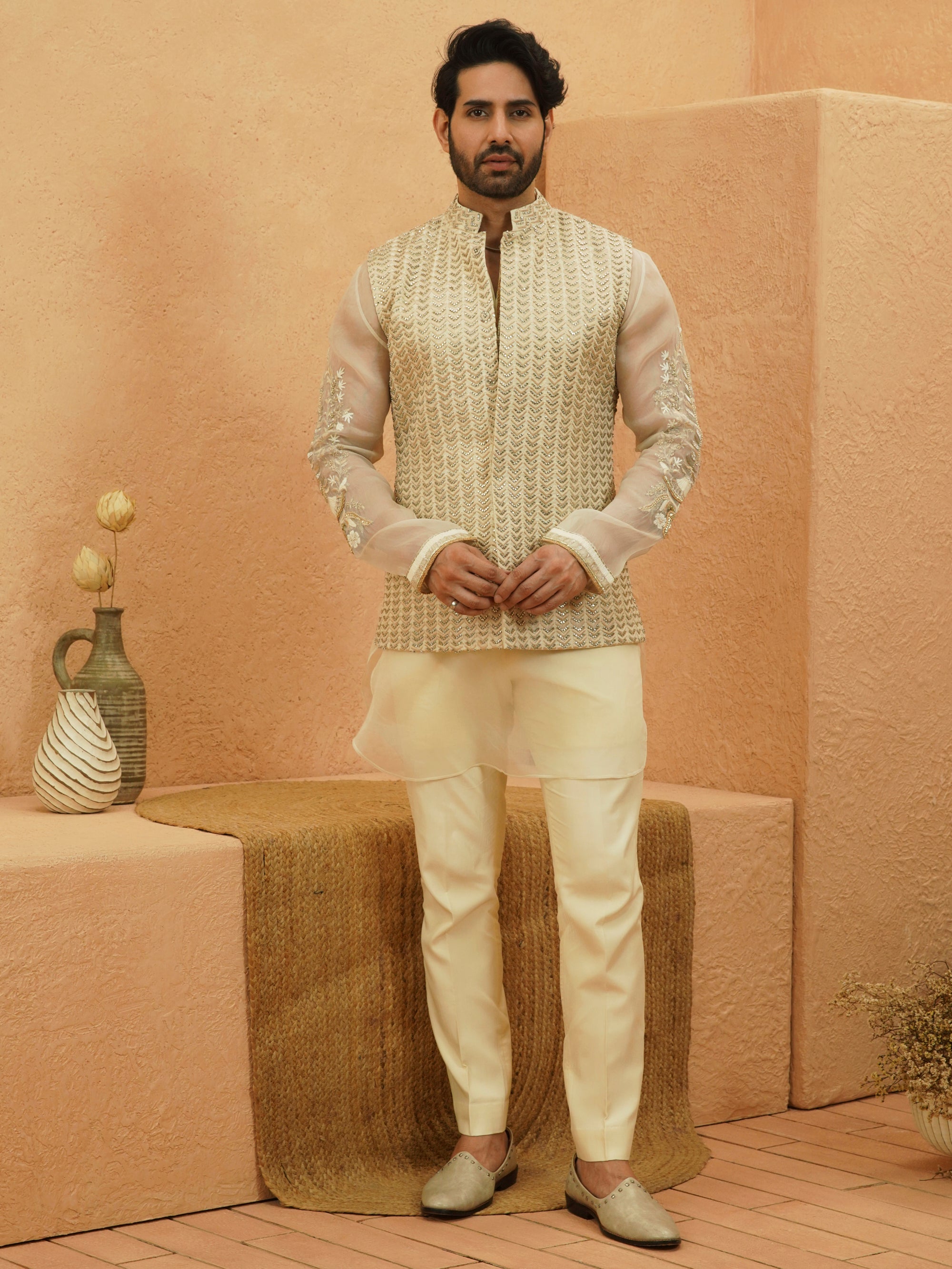 Zubair Embellished Bundi