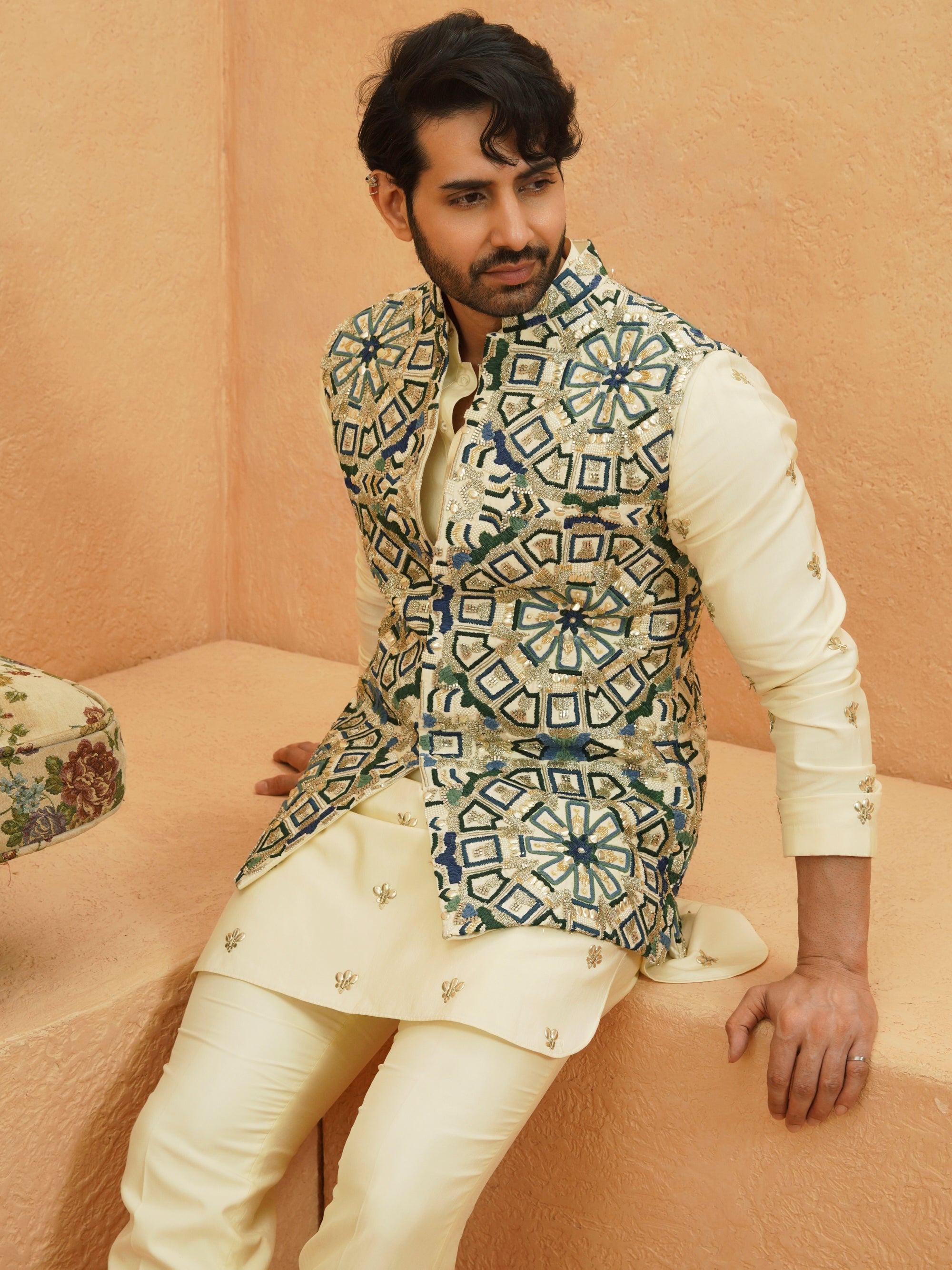 Tariq Embellished Bundi