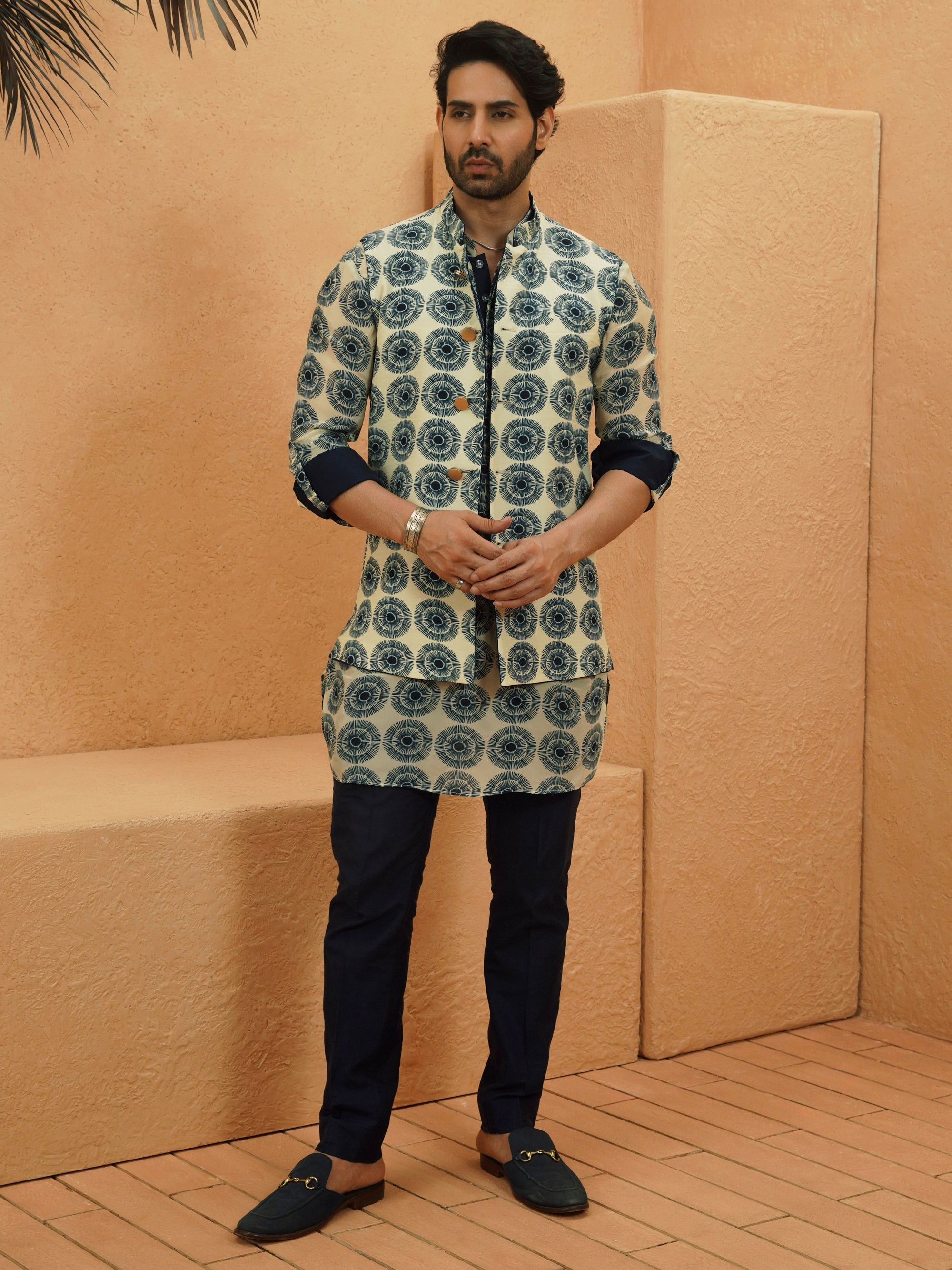 Zain Rolled Up Sleeve Kurta