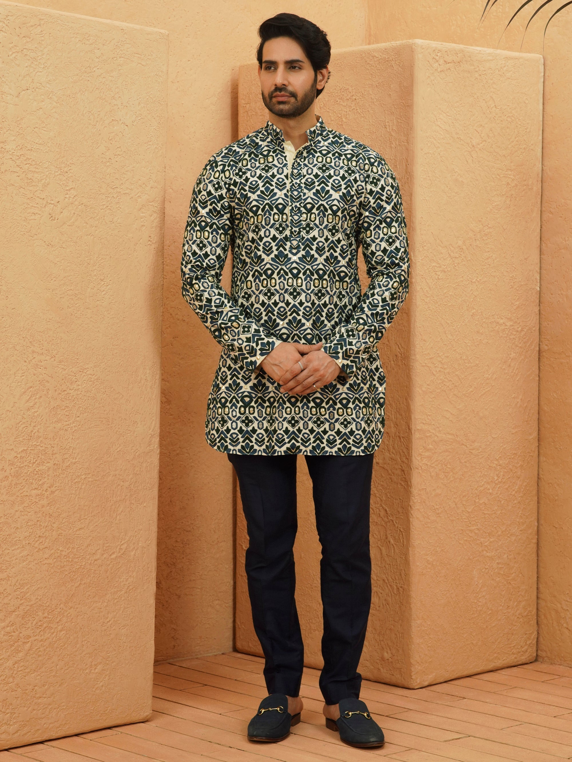 Kuberi Embellished Kurta Set