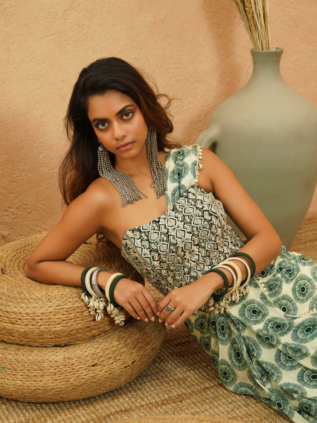 Yasmine Corset And Drape Saree