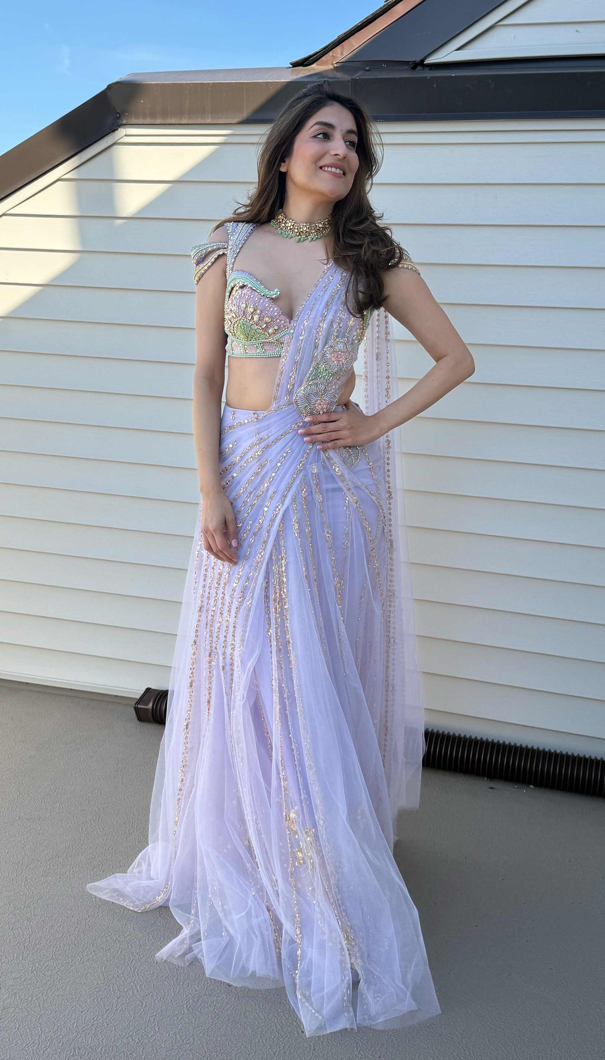 Riviera Breeze Saree
