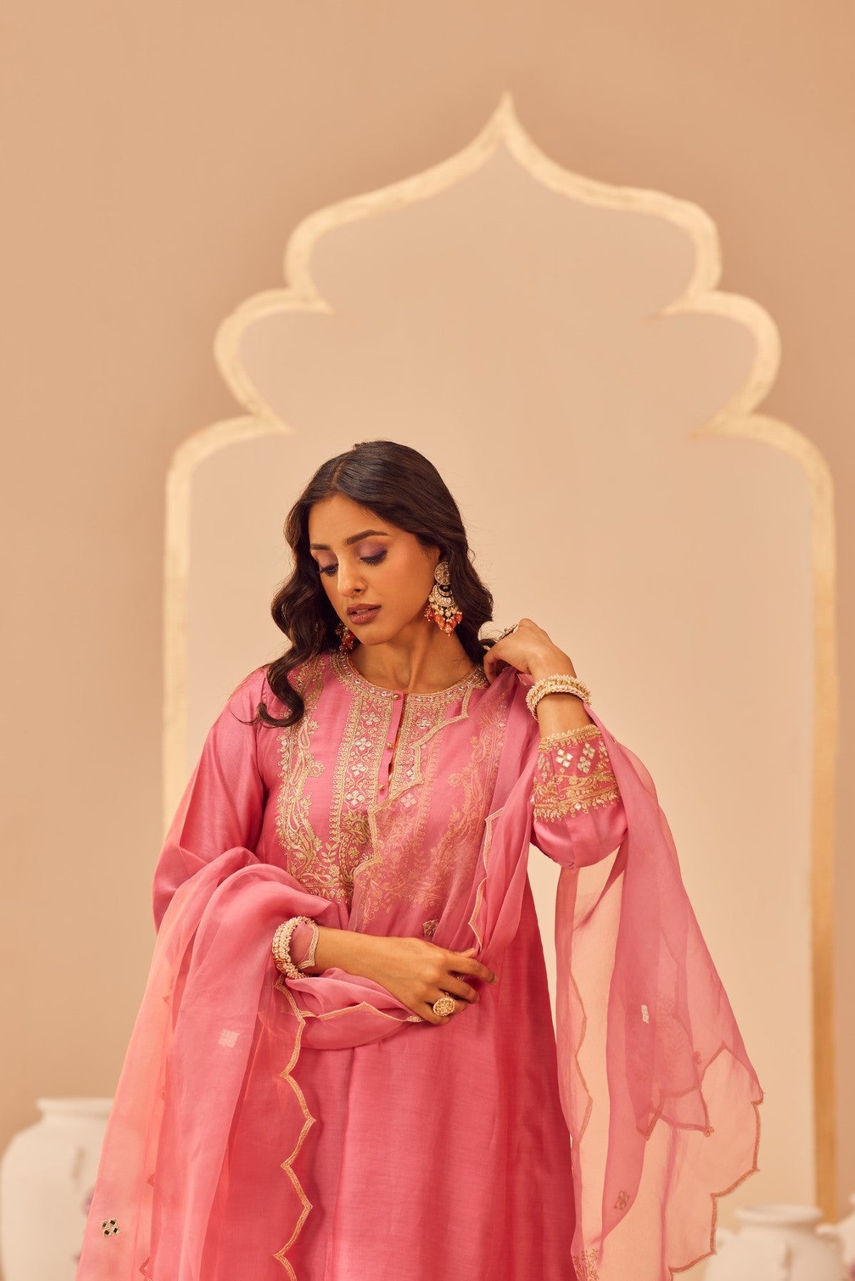Aymra - Flamingo Pink Kurta Set