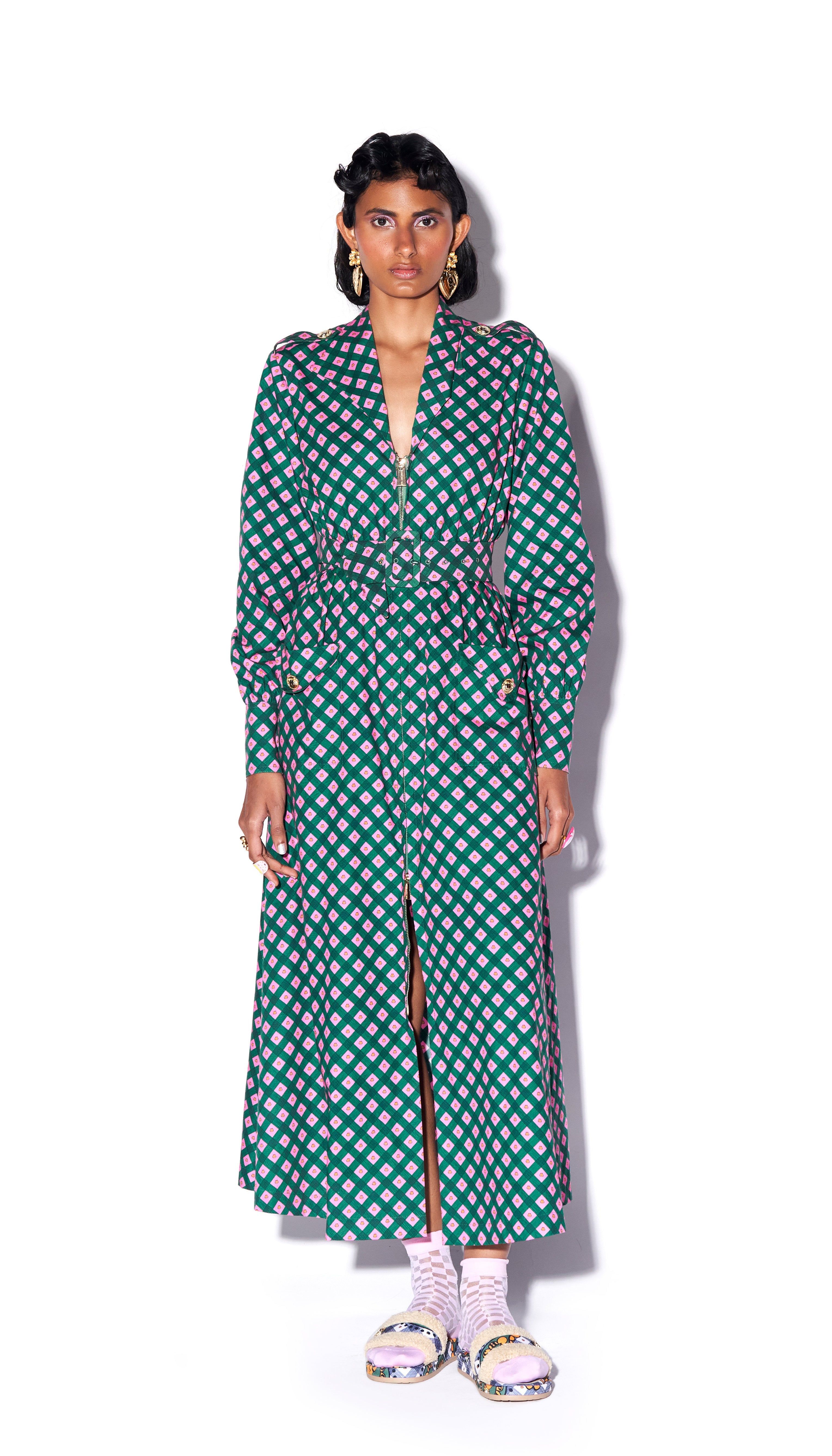 Vacay Vibes - Long Zipper Dress