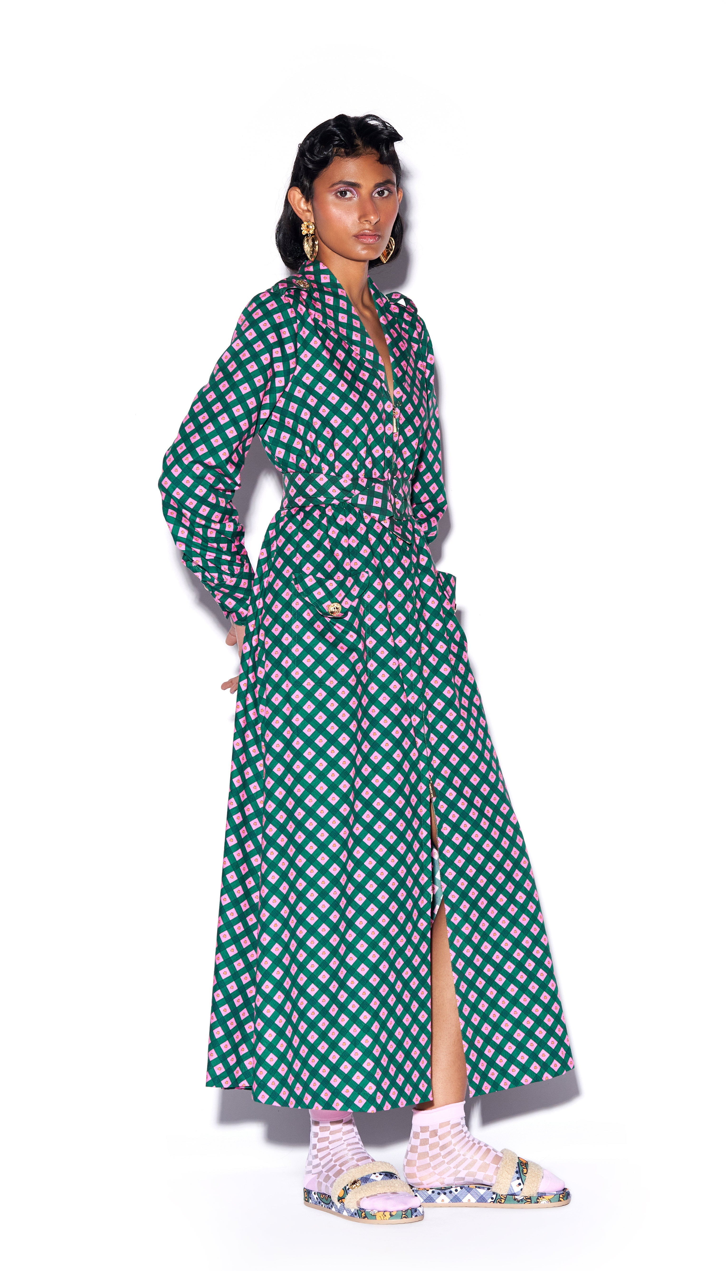 Vacay Vibes - Long Zipper Dress