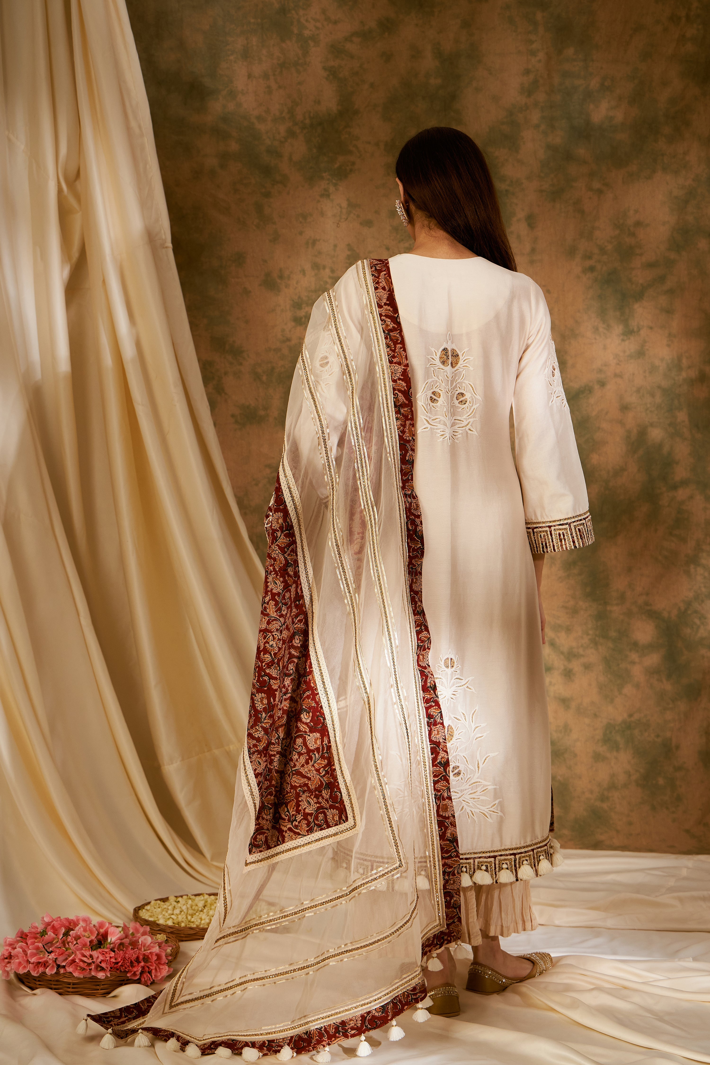 Anaar A-Line Kurta With Soft Crinkled Pants