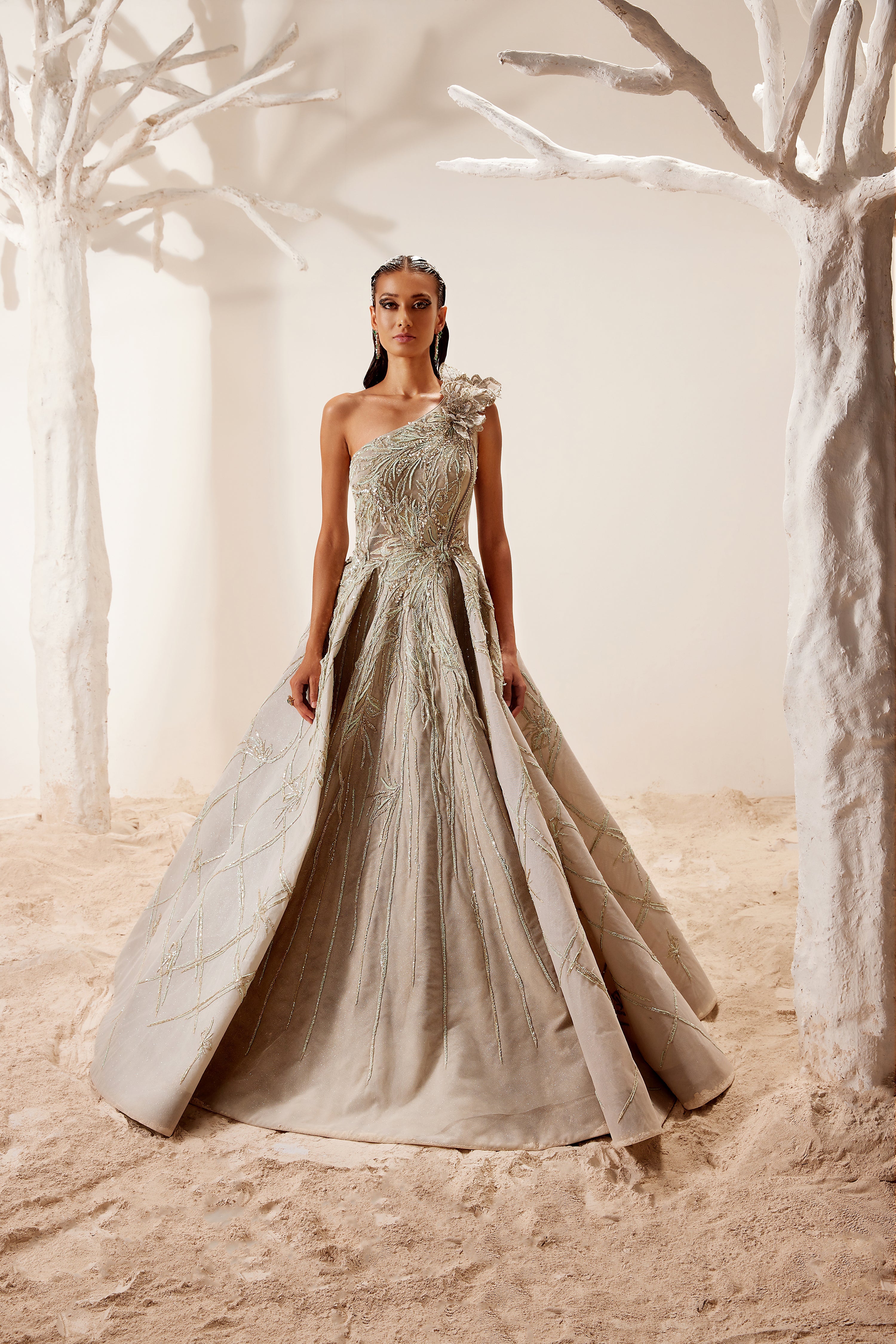 Bold Floral Gown
