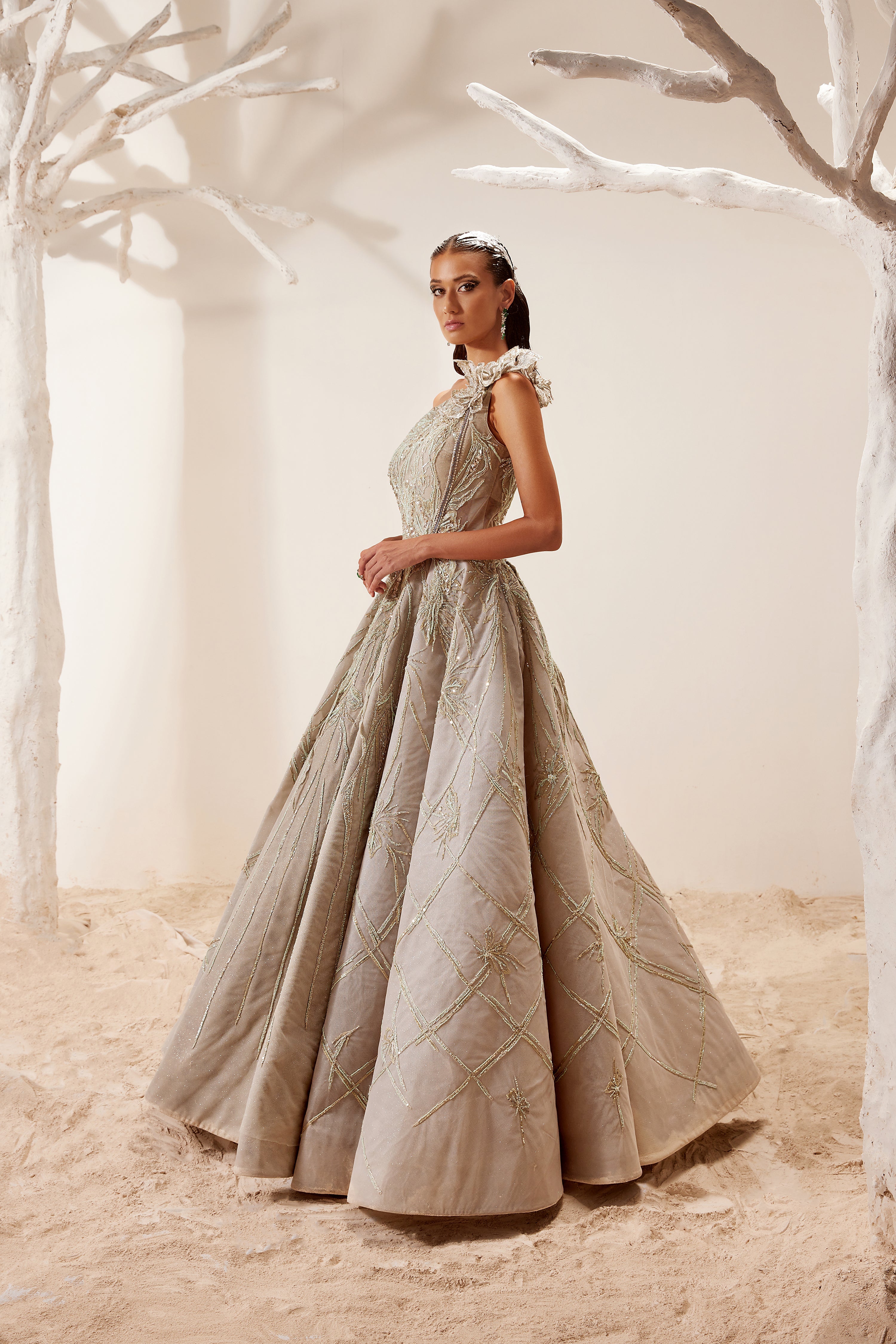 Bold Floral Gown