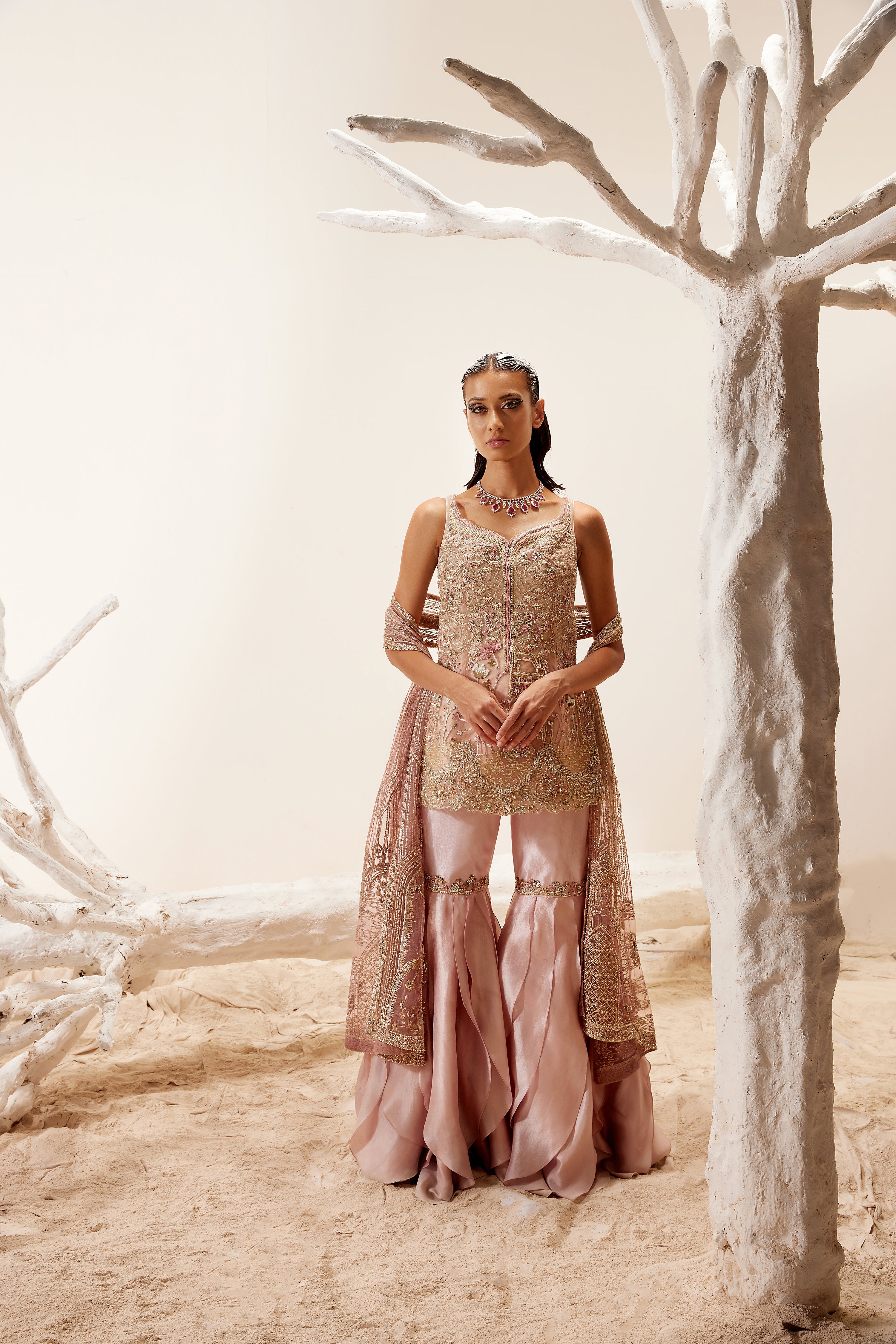 Lotus Pink Sharara
