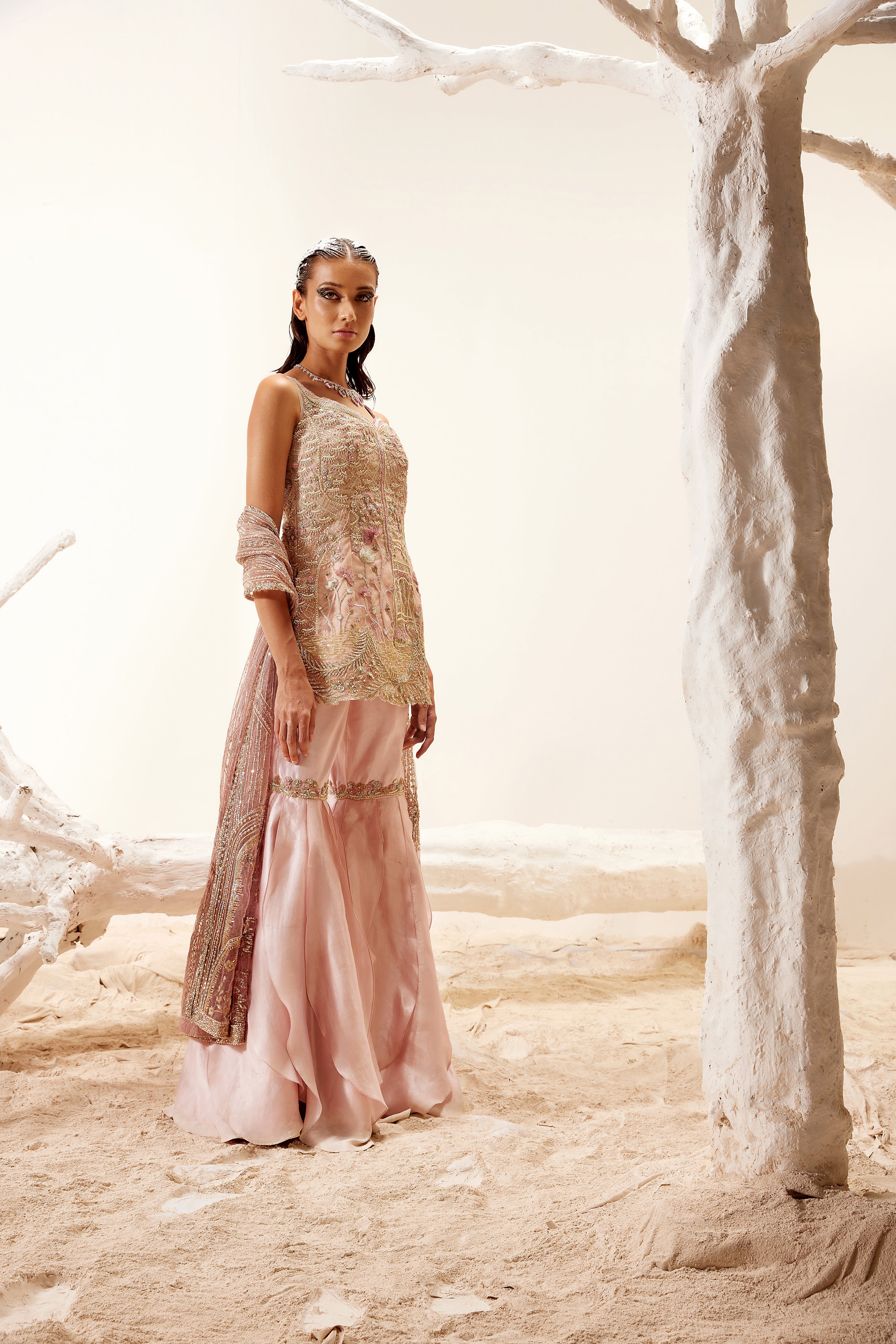 Lotus Pink Sharara