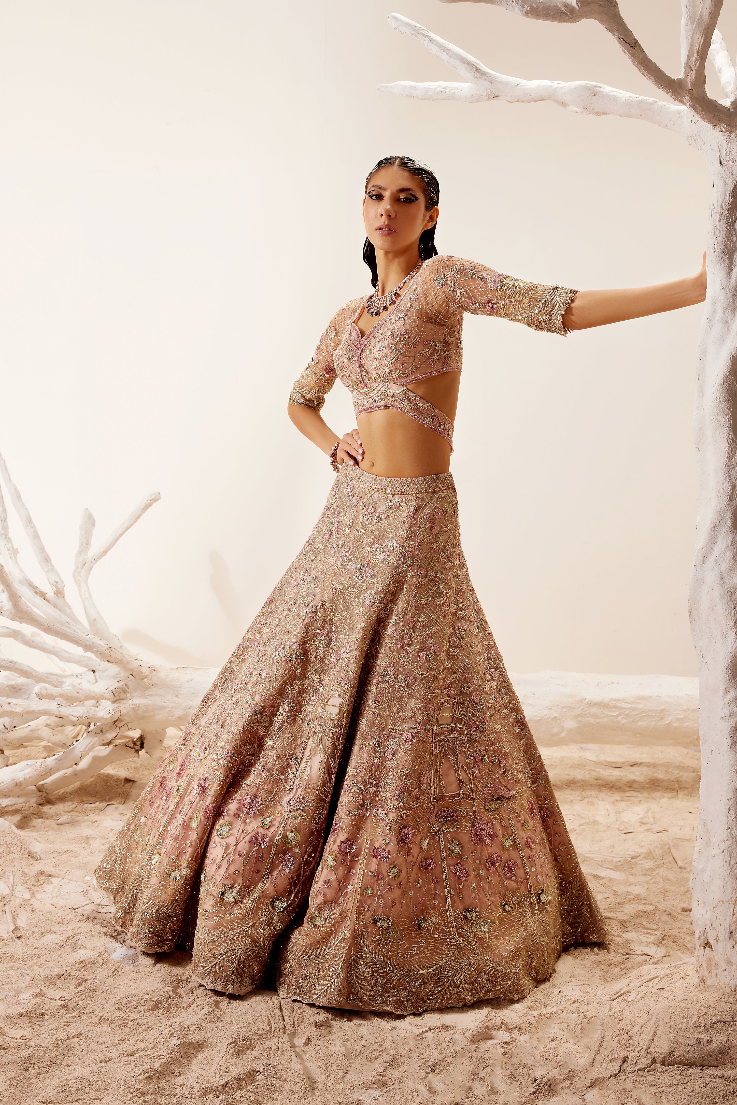 Lotus Lake Lehenga
