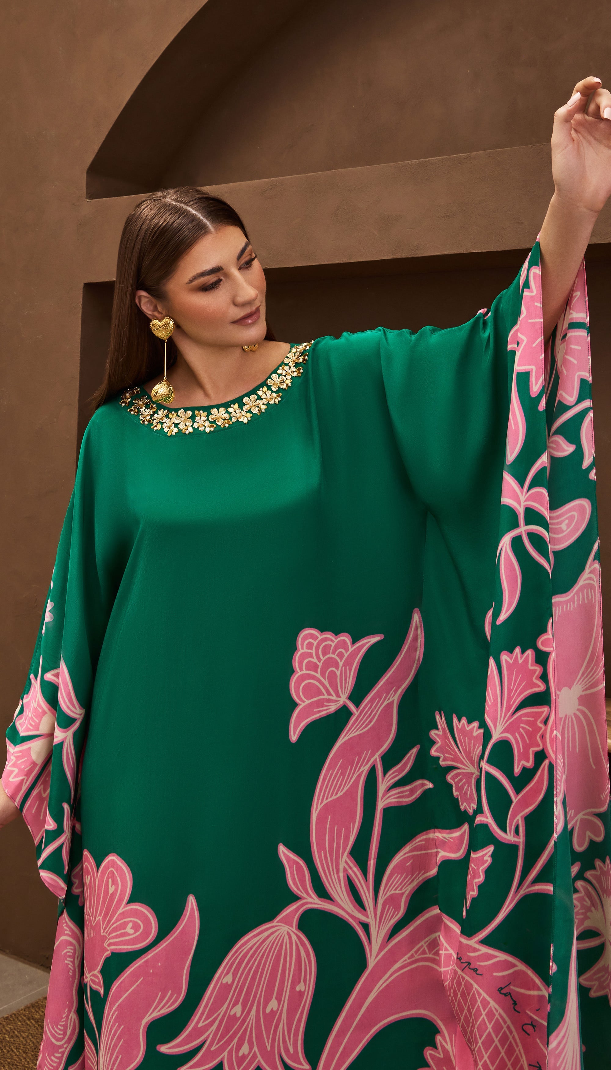 Emerald Cloud Kaftan